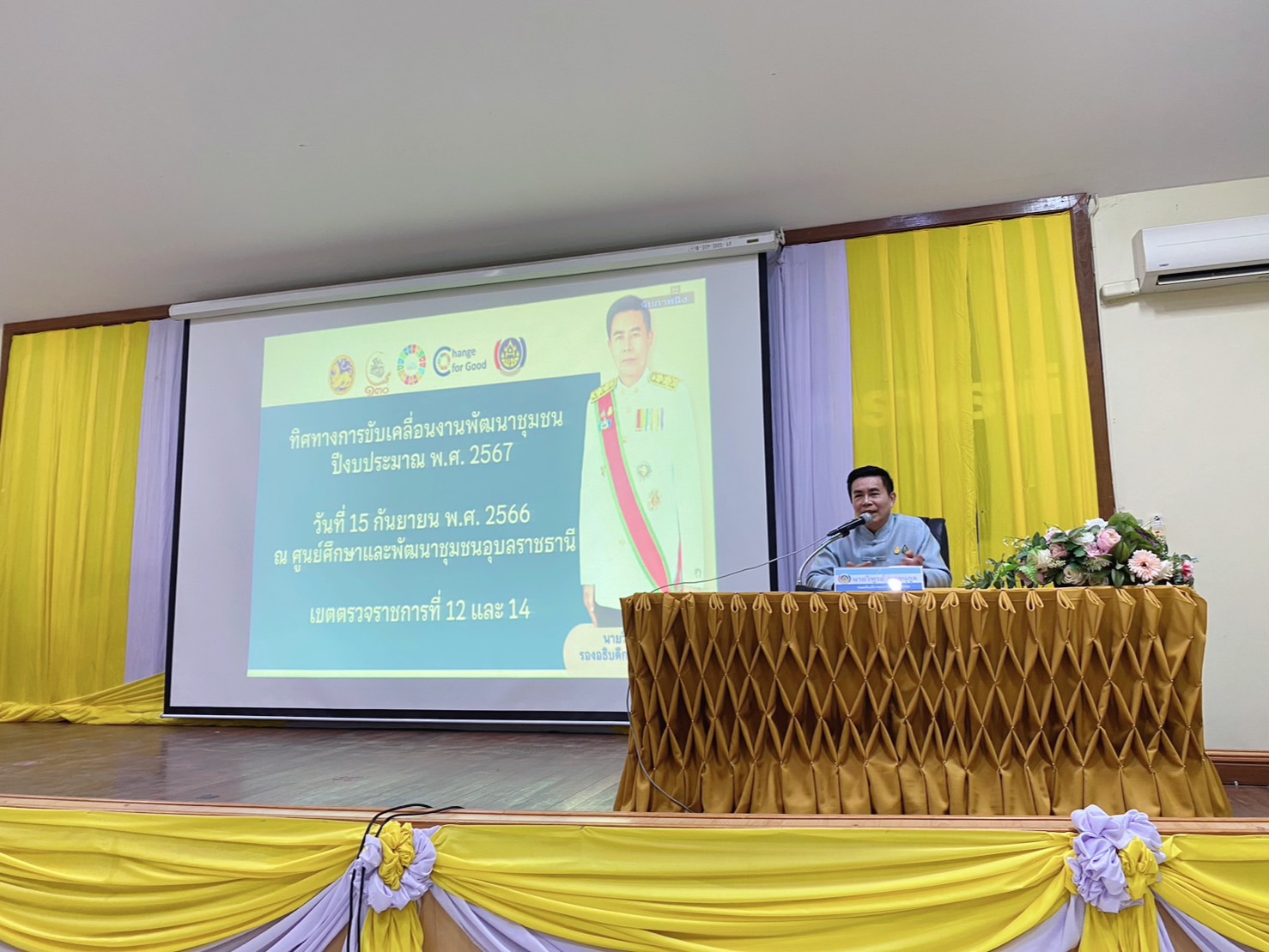 พช.ยโสธร ร่วมการประชุมเชิงปฏิบัติการ ตรวจติดตามผลการดำเนินงานของหน่วยรับตรวจ รายไตรมาส ครั้งที่ 4/2566 เขตตรวจราชการที่ 12 และเขตตรวจราชการที่ 14