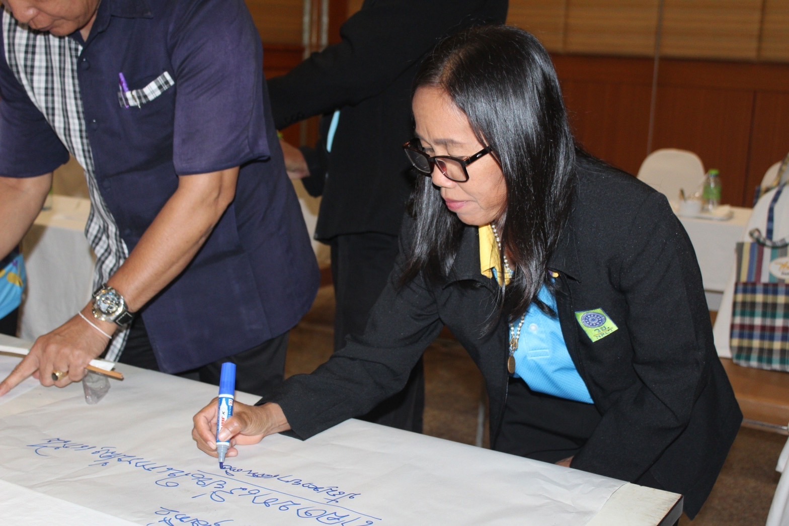 พช.ยโสธร ดำเนินโครงการประชุมเชิงปฏิบัติการเพิ่มศักยภาพคณะกรรมการเครือข่ายกองทุนแม่ของแผ่นดิน จังหวัดยโสธร ประจำปี 2566