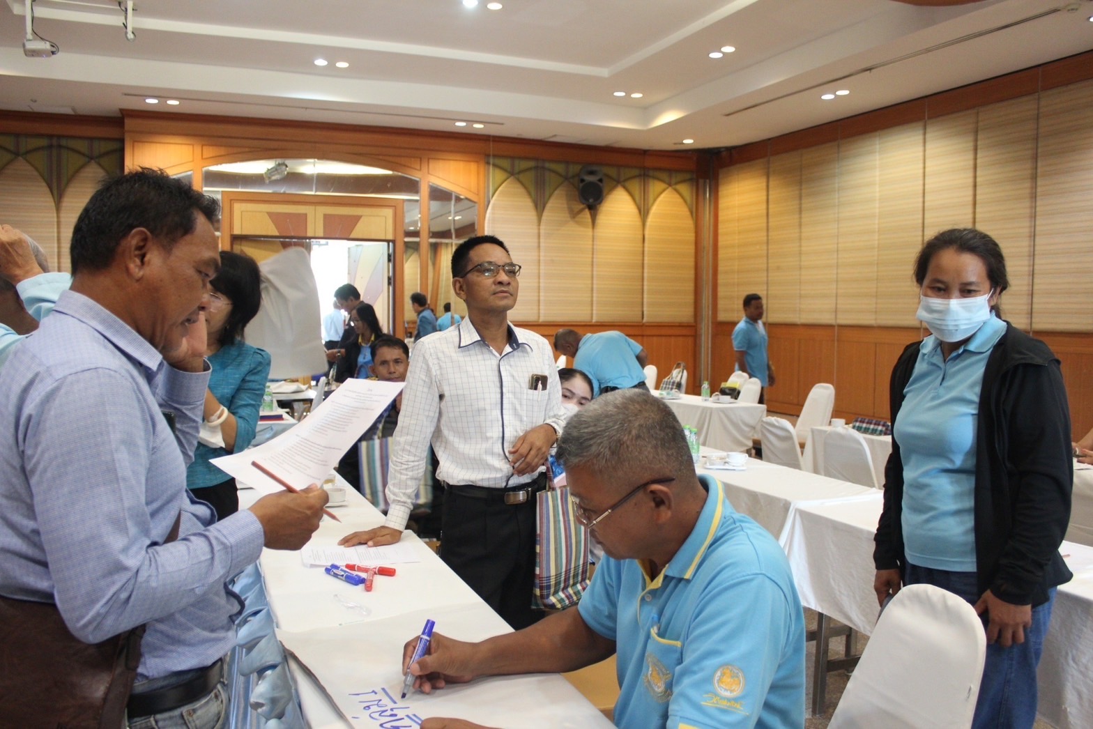 พช.ยโสธร ดำเนินโครงการประชุมเชิงปฏิบัติการเพิ่มศักยภาพคณะกรรมการเครือข่ายกองทุนแม่ของแผ่นดิน จังหวัดยโสธร ประจำปี 2566