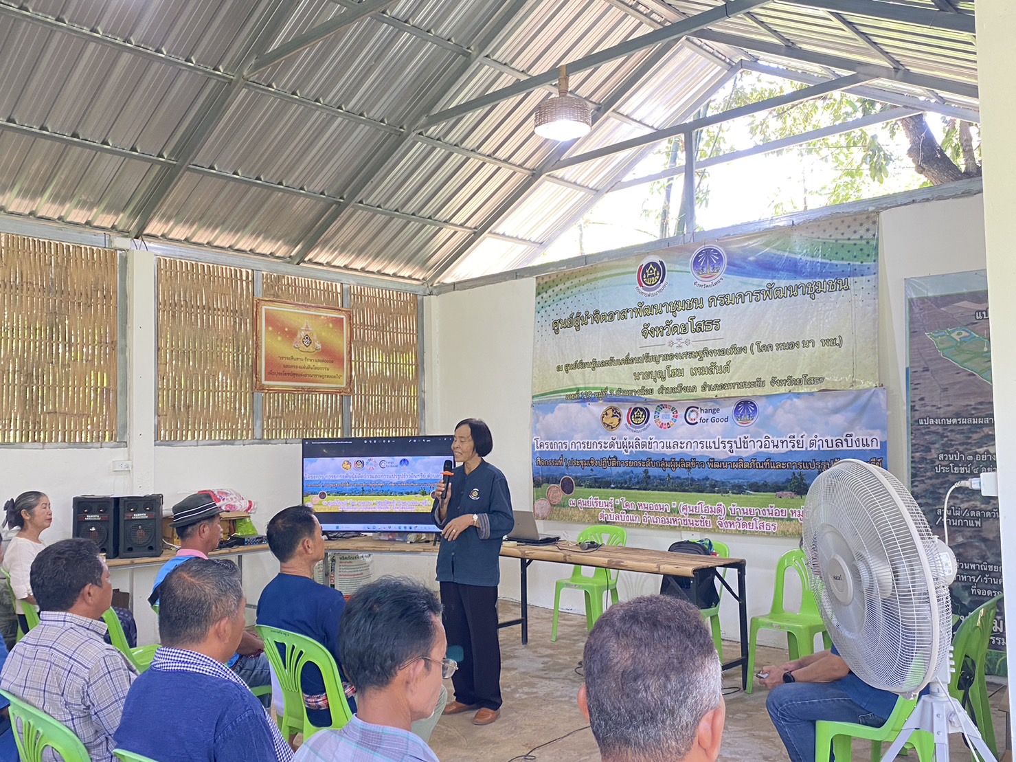พช.ยโสธร เดินหน้ายกระดับผู้ผลิตข้าวและการแปรรูปข้าวอินทรีย์ ตำบลบึงแก อำเภอมหาชนะชัย จังหวัดยโสธร