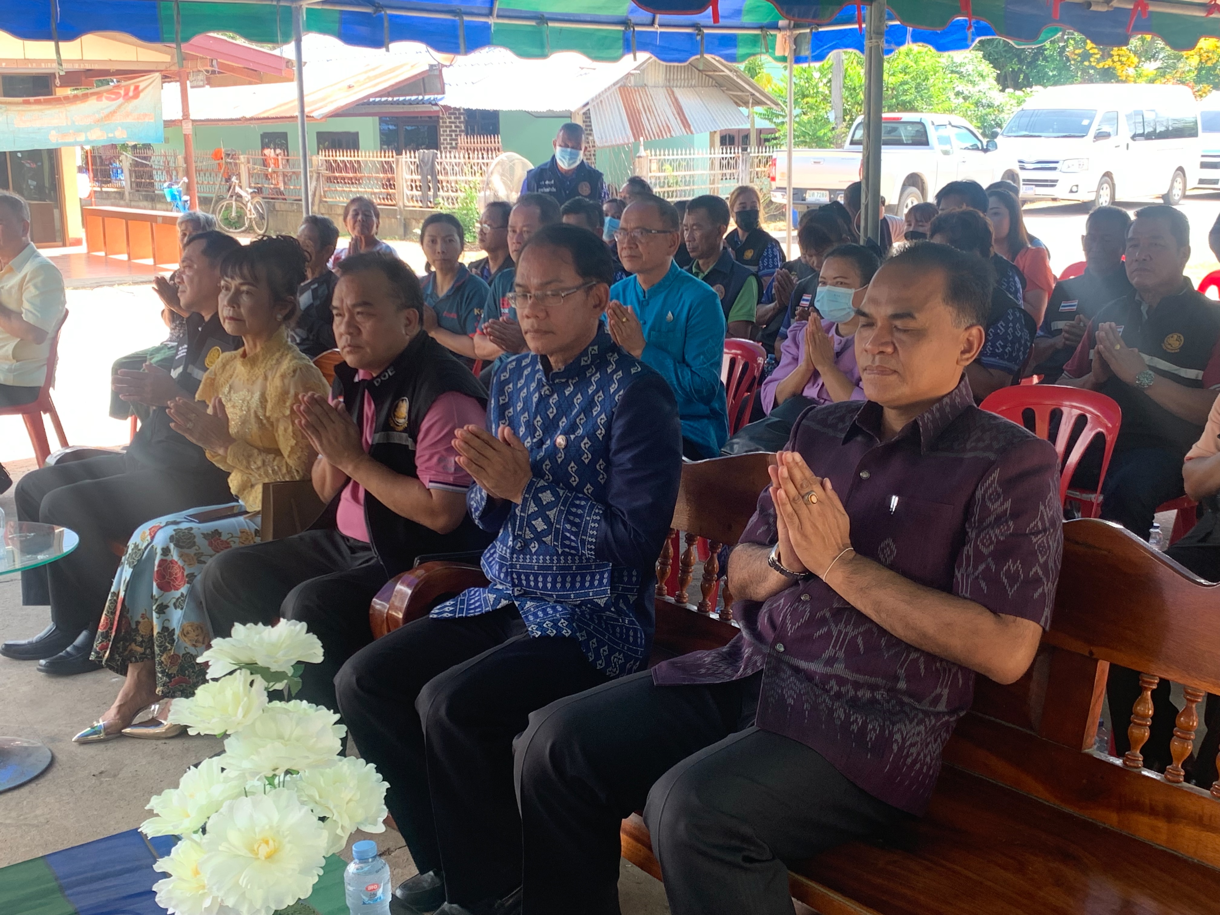 พช.ยโสธร ร่วมพิธีบายศรีสู่ขวัญต้อนรับกลุ่มเป้าหมายแรงงานไทยที่เดินทางจากอิสราเอล