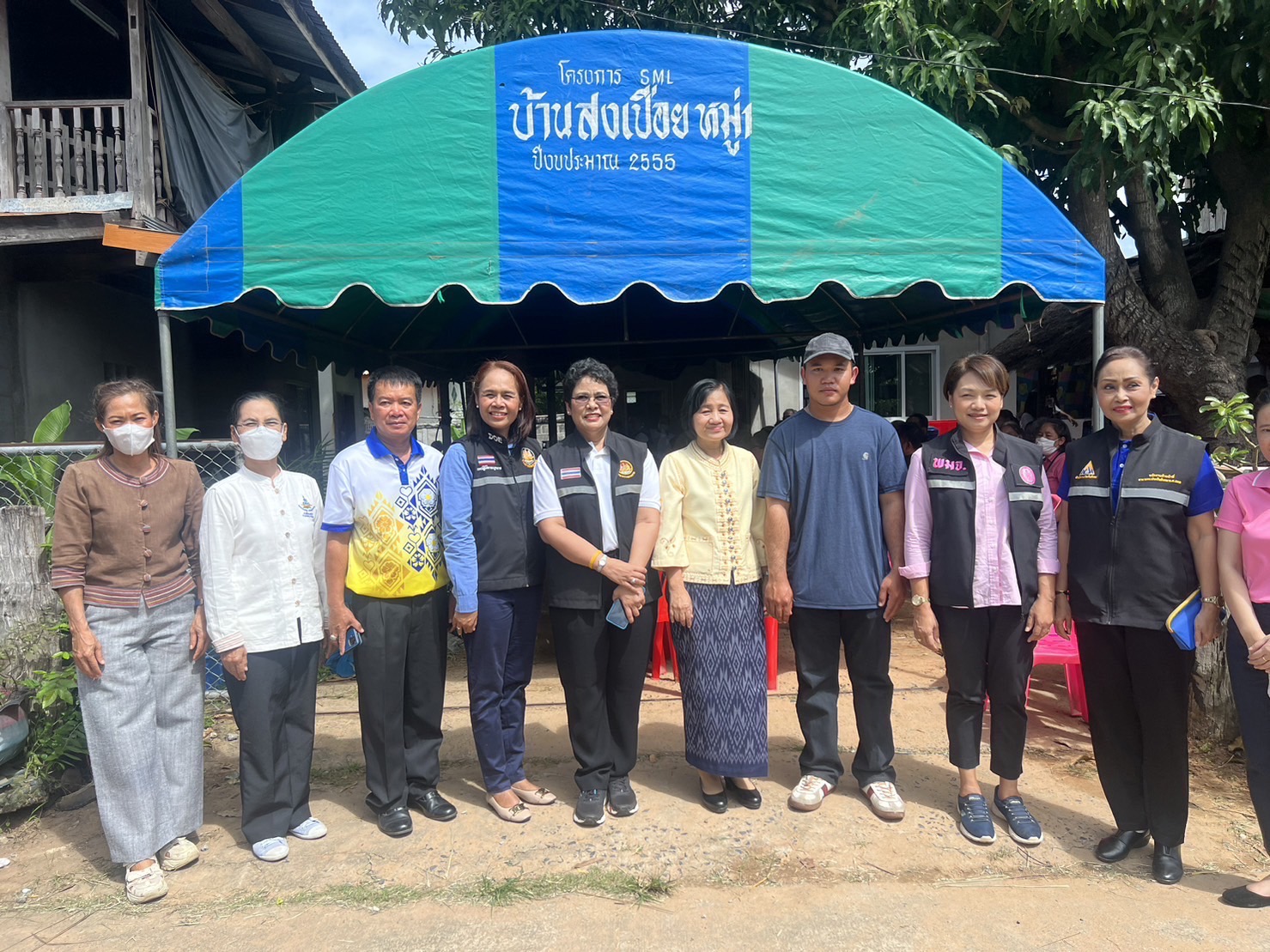 พช.ยโสธร ร่วมพิธีบายศรีสู่ขวัญและเยี่ยมครอบครัวผู้ประสบภัยจากสงครามในอิสราเอล ในพื้นที่ อำเภอเลิงนกทา จังหวัดยโสธร