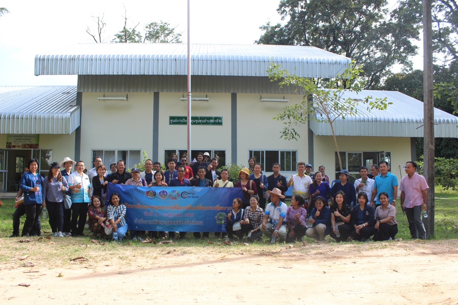 พช.ยโสธร ดำเนินโครงการพัฒนาศักยภาพบุคลากรเพื่อการขับเคลื่อนงานพัฒนาชุมชน สำนักงานพัฒนาชุมชนจังหวัดยโสธร ระหว่างวันที่ 14-15 ตุลาคม 2566