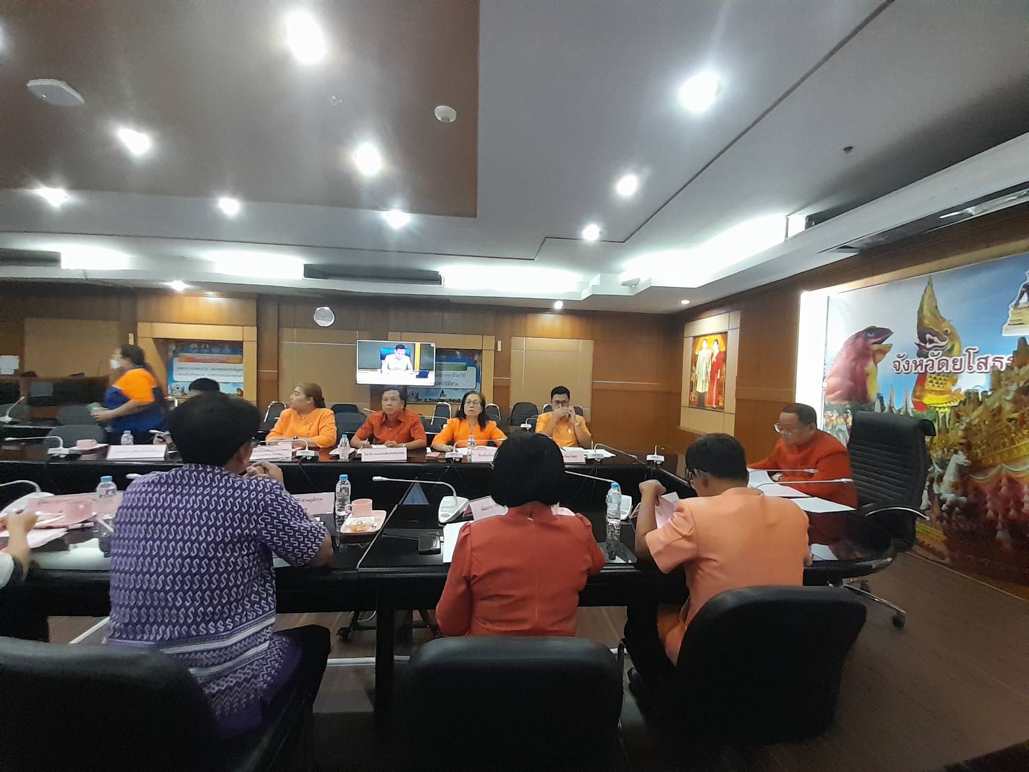 พช.ยโสธร ร่วมประชุมขับเคลื่อนและติดตามนโยบายของรัฐบาลและภารกิจสำคัญของ กระทรวมหาดไทย ผ่านระบบวีดีทัศน์ทางไกล (VCS)