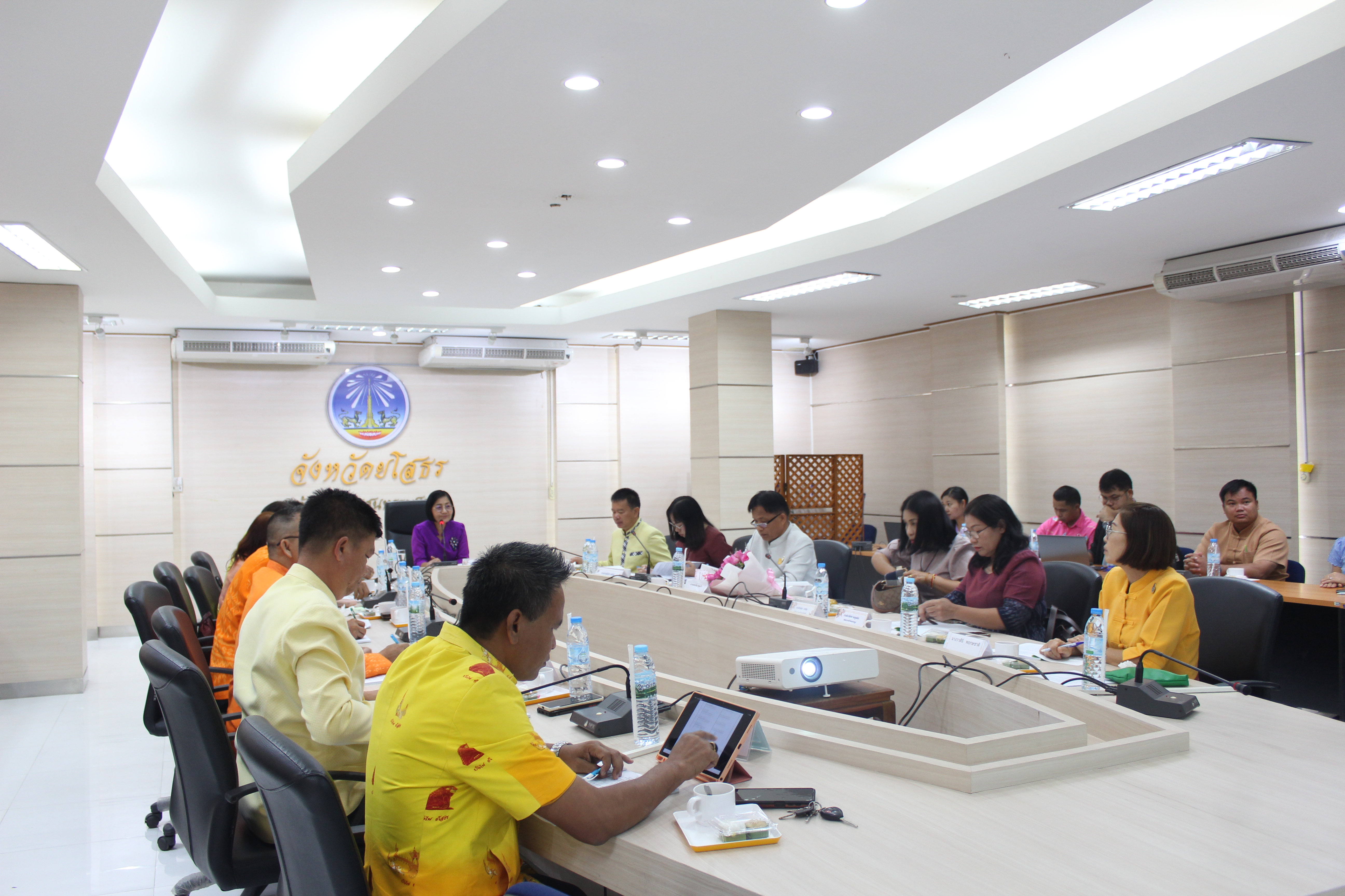 💕พช.ยโสธร ประชุมผู้บริหารและเจ้าหน้าที่พัฒนาชุมชนสังกัดสำนักงานพัฒนาชุมชนจัง หวัดยโสธร ครั้งที่ 12/ 2566