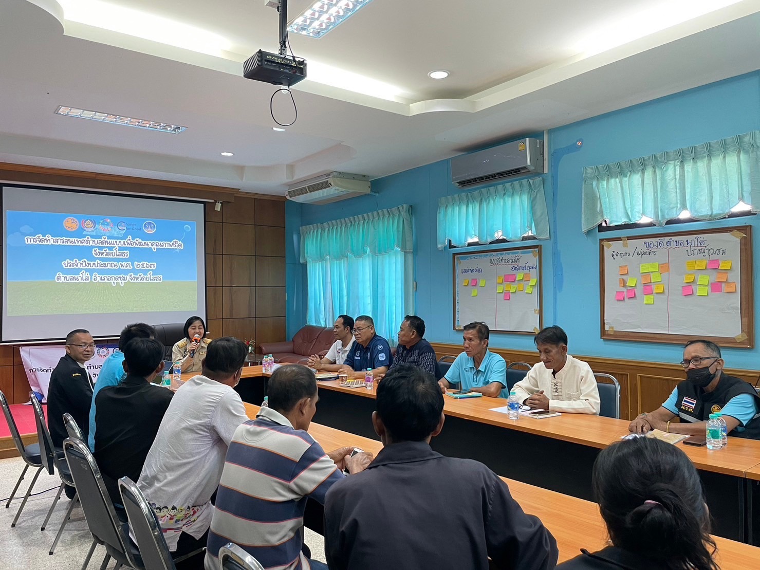 พช.ยโสธร จัดประชุมเชิงปฏิบัติการโครงการจัดทำสารสนเทศตำบลต้นแบบเพื่อการพัฒนาคุณภาพชีวิต ประจำปีงบประมาณ พ.ศ.2567 ตำบลนาโส่ อำเภอกุดชุม จังหวัดยโสธร