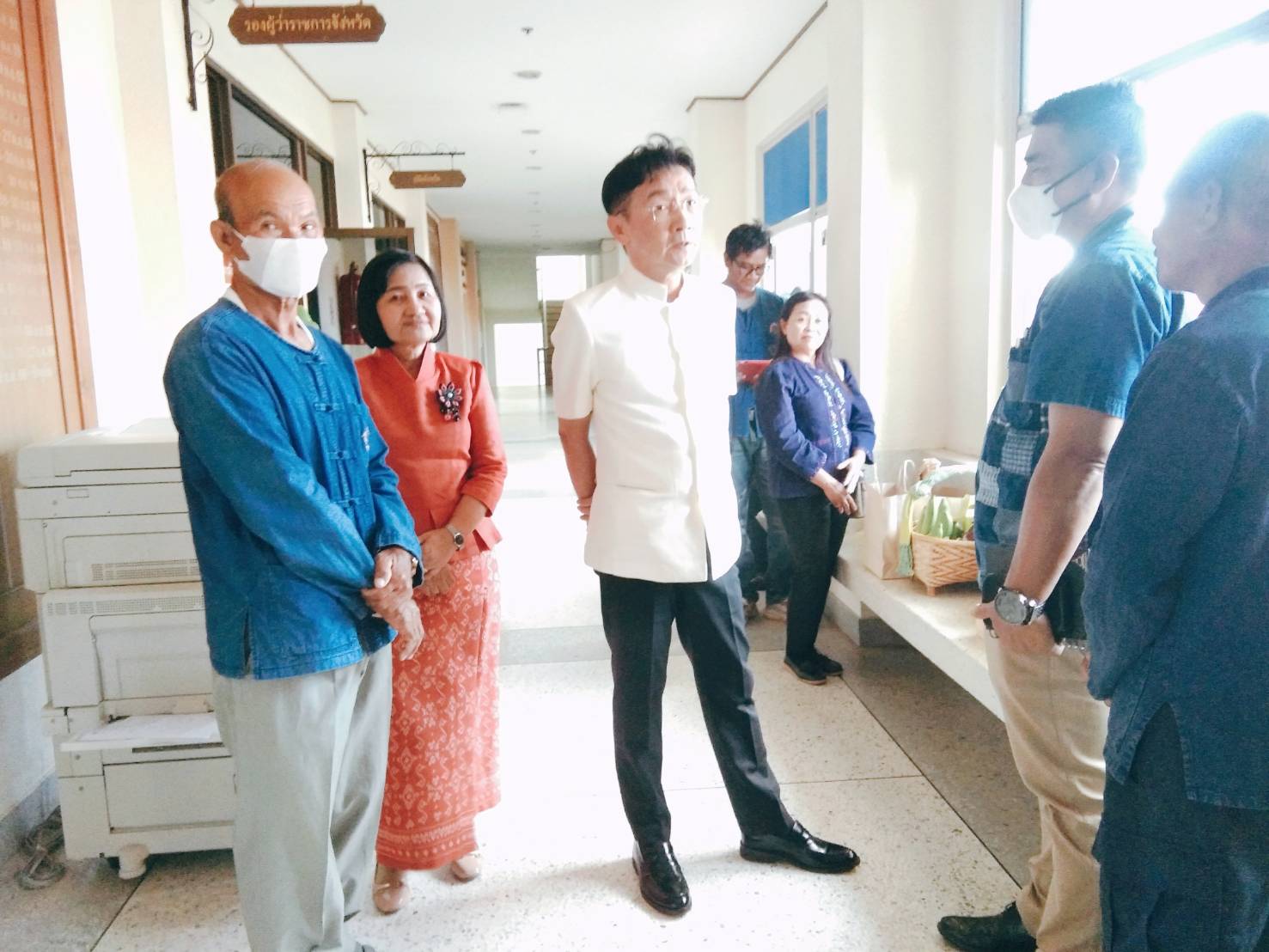 คณะกรรมการเครือข่ายโคก หนอง นา จังหวัดยโสธร สวัสดีปีใหม่และขอพรปีใหม่เนื่องในวาระดิถีขึ้นปีใหม่ 2567 จากผู้ว่าราชการจังหวัดยโสธร