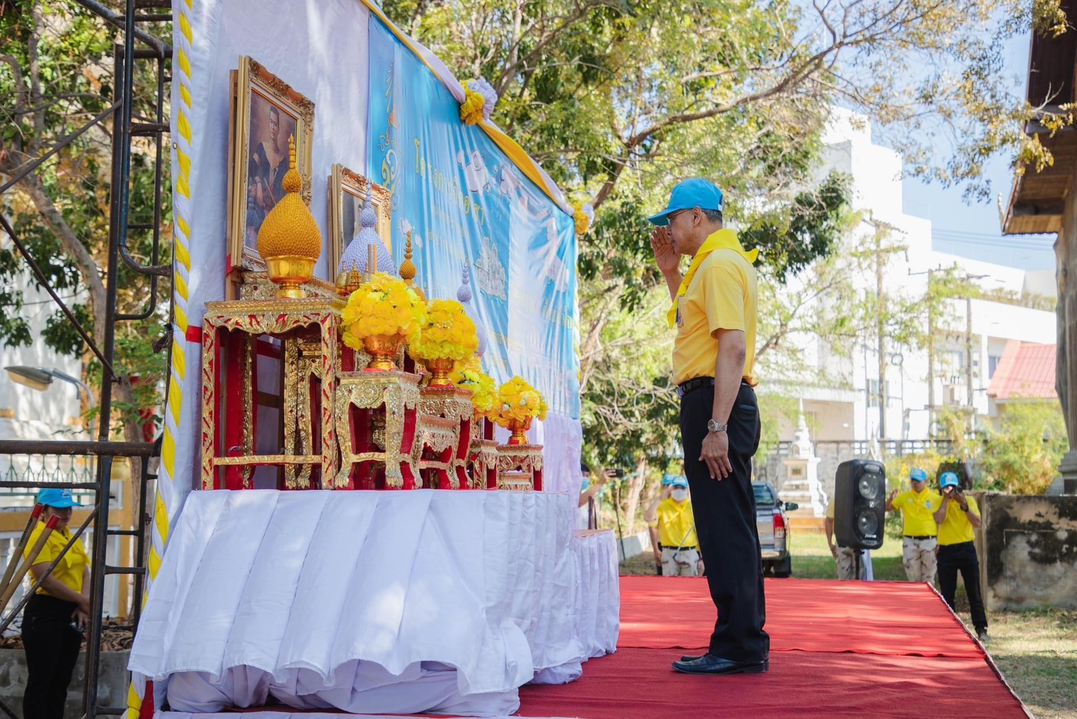 พช.ยโสธร ร่วมกิจกรรมจิตอาสาพัฒนา เนื่องในวันสมเด็จพระนเรศวรมหาราช