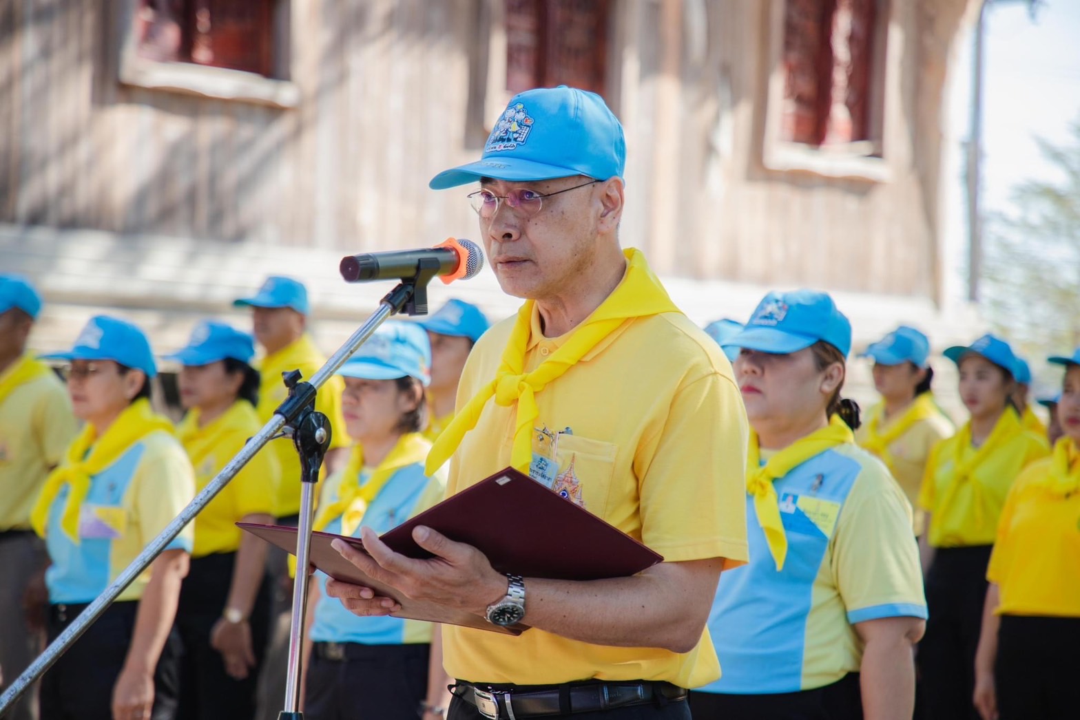 พช.ยโสธร ร่วมกิจกรรมจิตอาสาพัฒนา เนื่องในวันสมเด็จพระนเรศวรมหาราช