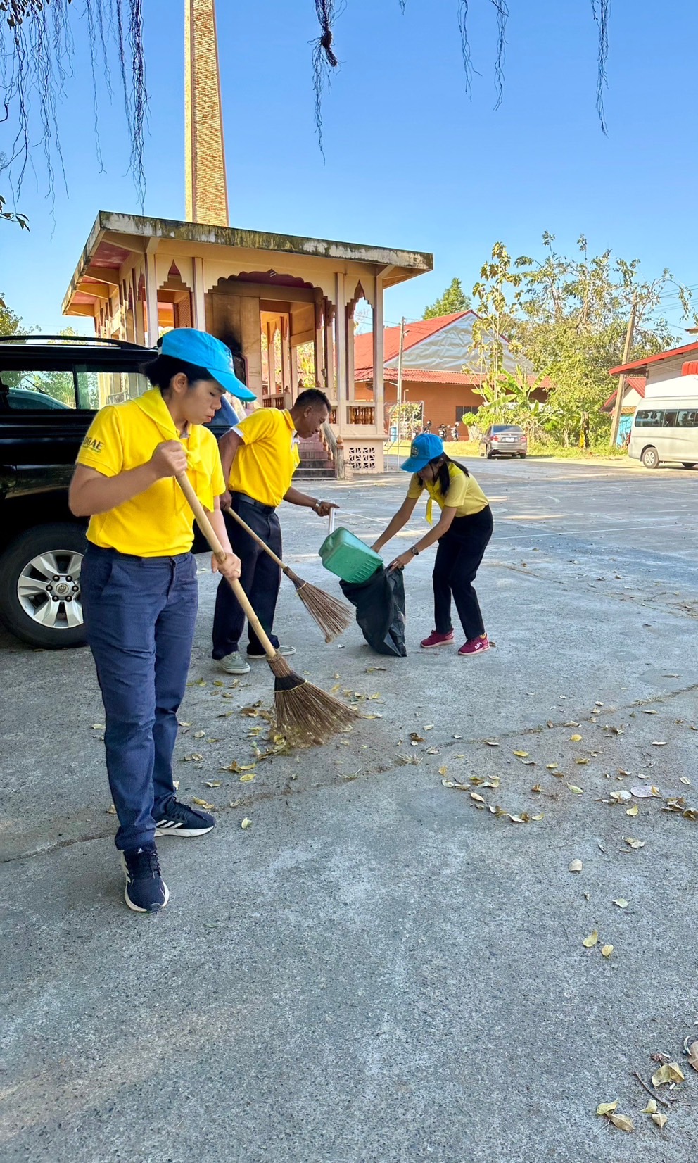 พช.ยโสธร ร่วมกิจกรรมจิตอาสาพัฒนา เนื่องในวันสมเด็จพระนเรศวรมหาราช