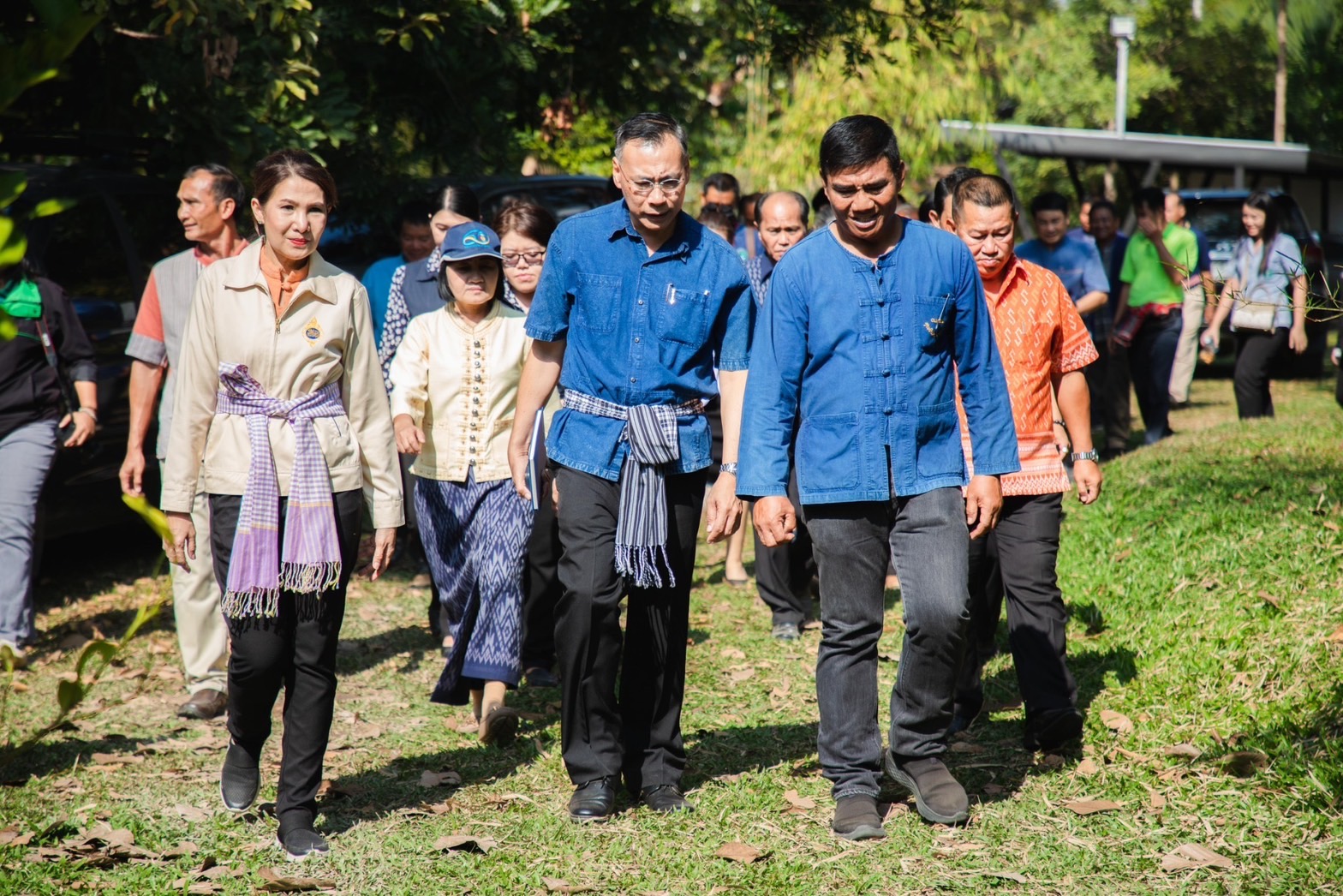 พ่อเมืองยโสธร ลงพื้นที่เยี่ยมชมโคกหนองนาพัฒนาชุมชน ณ พื้นที่อำเภอมหาชนะชัย จังหวัดยโสธร