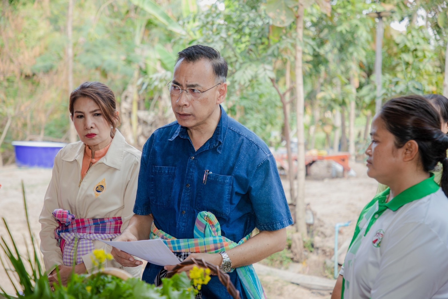 พ่อเมืองยโสธร ลงพื้นที่เยี่ยมชมโคกหนองนาพัฒนาชุมชน ณ พื้นที่อำเภอมหาชนะชัย จังหวัดยโสธร
