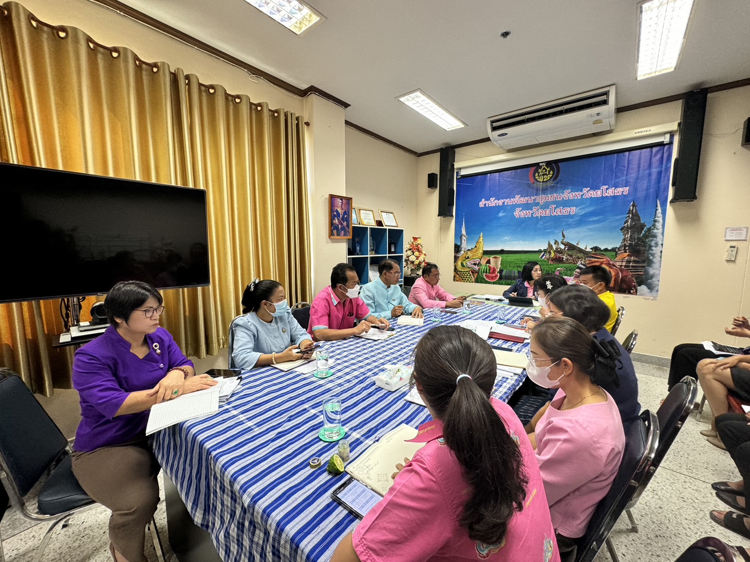 พช.ยโสธร ประชุมเจ้าหน้าที่พัฒนาชุมชนจังหวัดยโสธร ประจำเดือน มกราคม 2567 เพื่อวางแผนดำเนินงานไตรมาสที่ 2