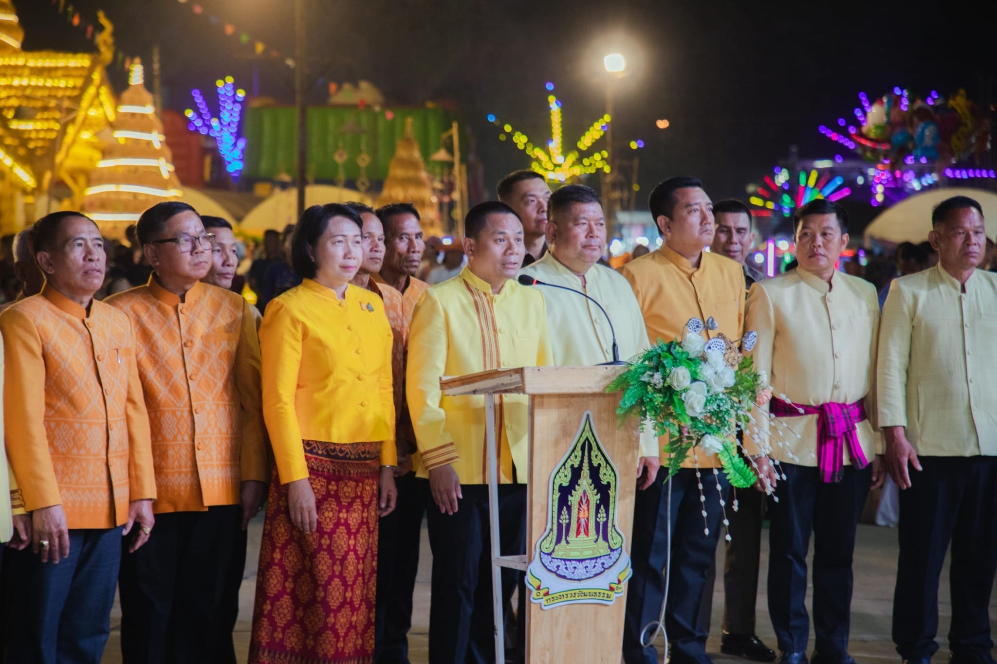 พช.ยโสธร ร่วมพิธีเปิดงานบุญคูณลานตำนานข้าวอินทรีย์ วิถีวัฒนธรรมยโสธร ที่อำเภอกุดชุม จังหวัดยโสธร