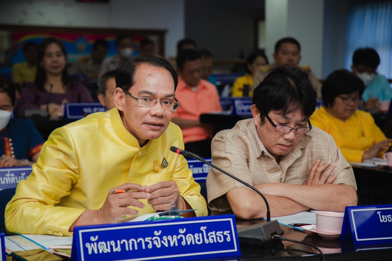 พช.ยโสธร ร่วมประชุมคณะกรมการจังหวัดยโสธร หัวหน้าส่วนราชการและนายอำเภอ ประจำเดือน กุมภาพันธ์