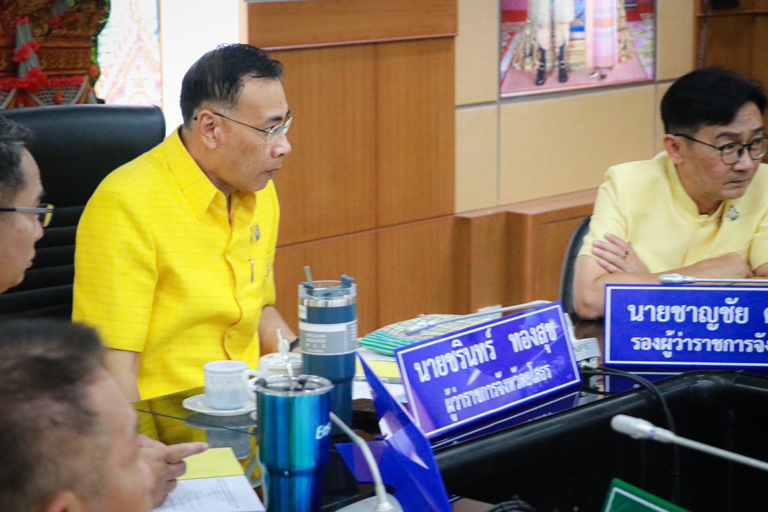 พช.ยโสธร ร่วมประชุมขับเคลื่อนและติดตามนโยบายของรัฐบาลและภารกิจสำคัญของกระทรวงมหาดไทย ประจำปีงบประมาณ พ.ศ.2567 ผ่านระบบวีดิทัศน์ทางไกล(VCS)