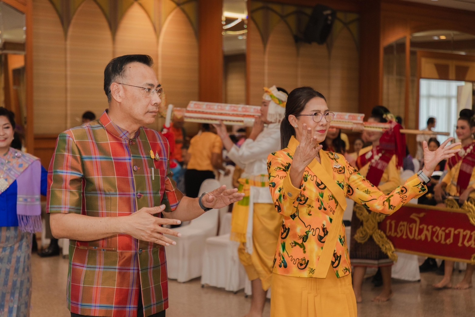 พช.ยโสธร ร่วมงานแถลงข่าวประเพณีบุญบั้งไฟจังหวัดยโสธร ประจำปี 2567