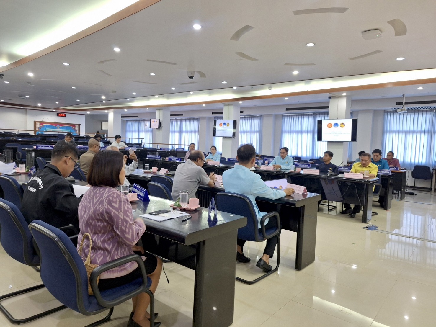 พช.ยโสธรร่วมกิจกรรม MOU ความร่วมมือบทบาทในการเกื้อหนุนระหว่างวัดและชุมชนให้มีความสุขอย่างยั่งยืน จังหวัดยโสธร