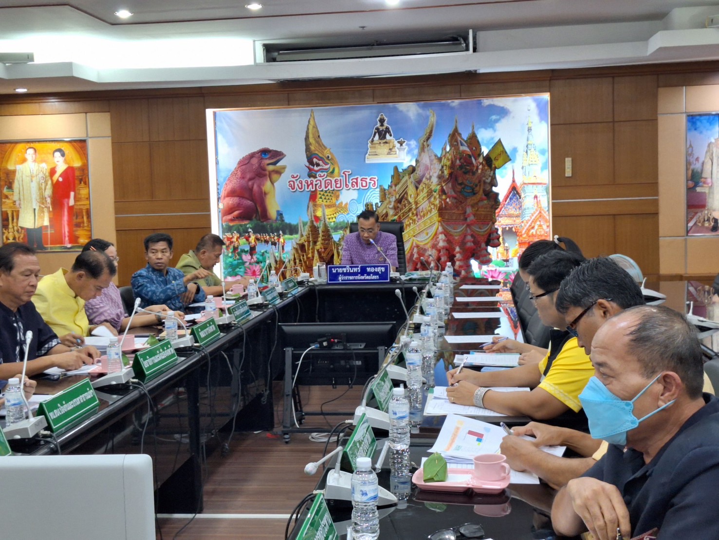 พช.ยโสธร ร่วมประชุม การขับเคลื่อนและติดตามนโยบายของผู้ว่าราชการจังหวัดยโสธร