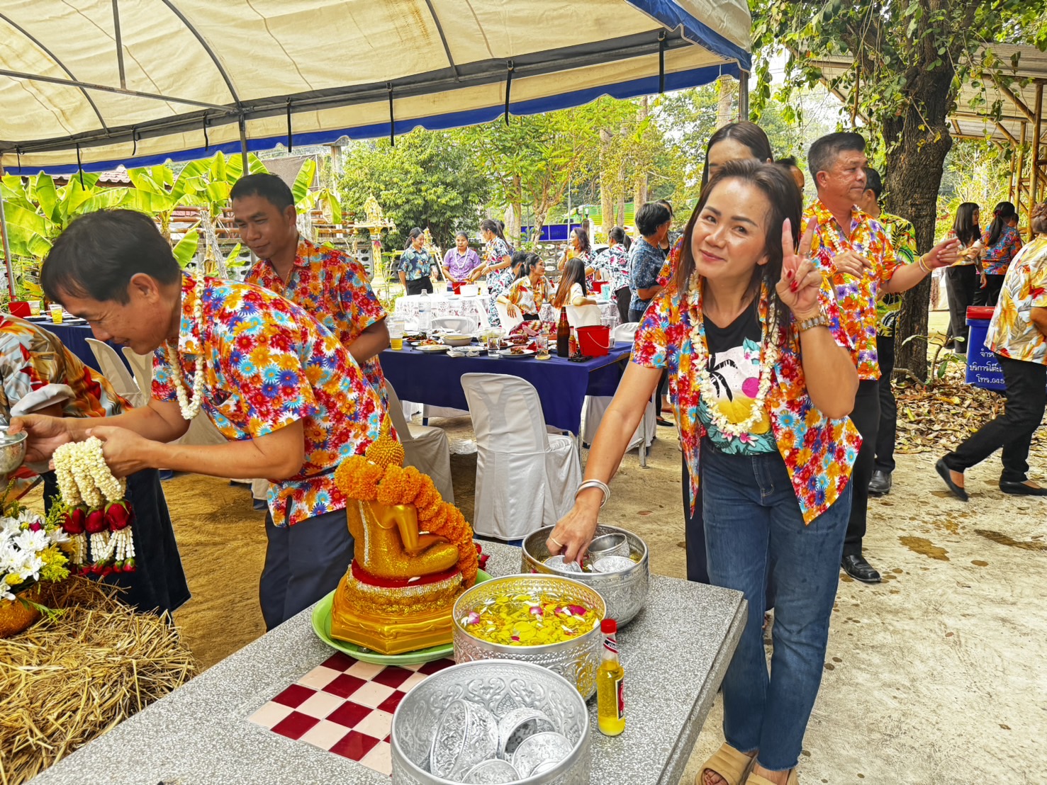 พช.ยโสธร ดำเนินกิจกรรมเสริมสร้างความผาสุกและความผูกพัน สืบสานสงกรานต์ ตำนาน พช.ยโสธร เนื่องในเทศกาลสงกรานต์ 2567