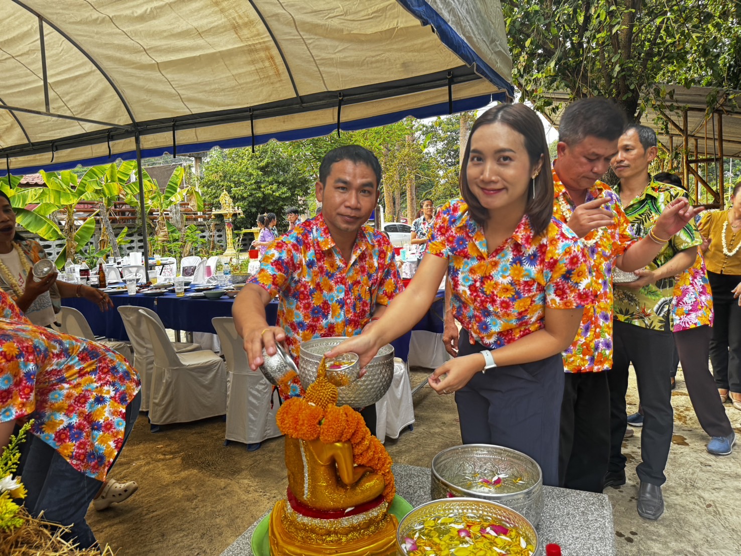 พช.ยโสธร ดำเนินกิจกรรมเสริมสร้างความผาสุกและความผูกพัน สืบสานสงกรานต์ ตำนาน พช.ยโสธร เนื่องในเทศกาลสงกรานต์ 2567