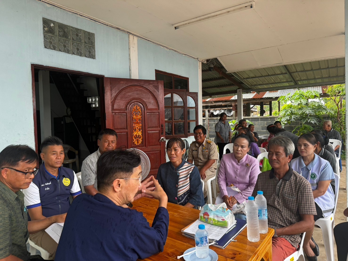 รองผู้ว่าราชการจังหวัดยโสธร ลงพื้นที่ติดตามการเนินงานศูนย์อำนวยการขจัดความยากจนและพัฒนาคนทุกช่วงวัยอย่างยั่งยืน ตามหลักปรัชญาของเศรษฐกิจพอเพียง (ศจพ.อ.)  พื้นที่อำเภอคำเขื่อนแก้ว จังหวัดยโสธร