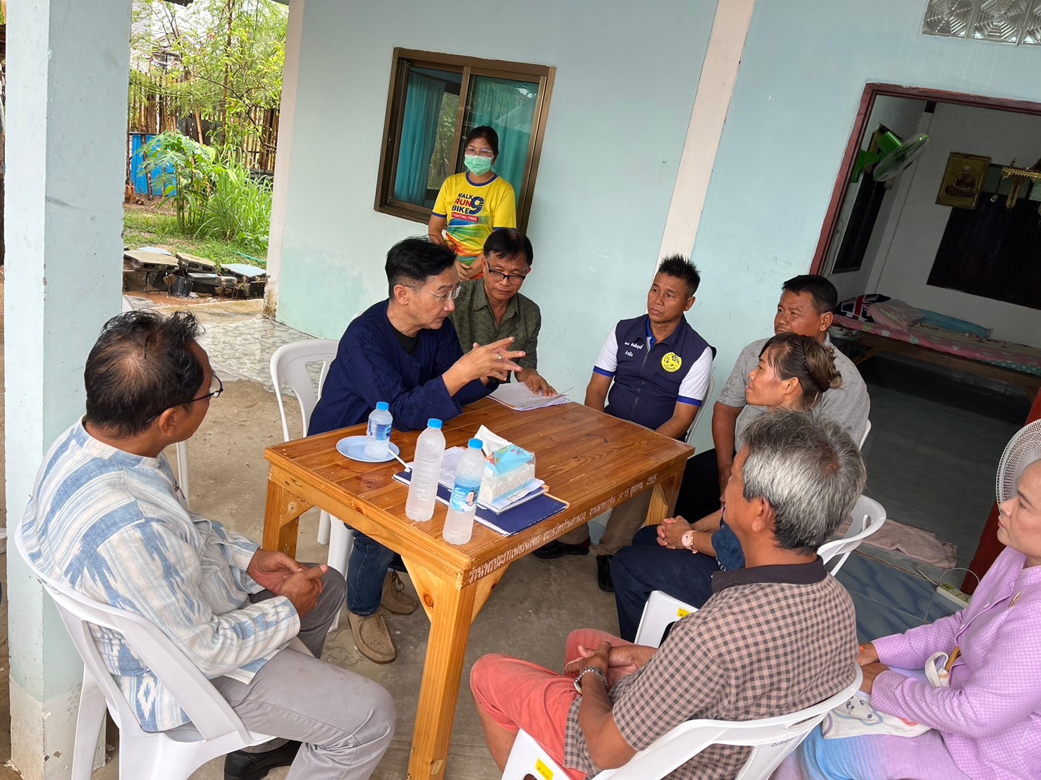 รองผู้ว่าราชการจังหวัดยโสธร ลงพื้นที่ติดตามการเนินงานศูนย์อำนวยการขจัดความยากจนและพัฒนาคนทุกช่วงวัยอย่างยั่งยืน ตามหลักปรัชญาของเศรษฐกิจพอเพียง (ศจพ.อ.)  พื้นที่อำเภอคำเขื่อนแก้ว จังหวัดยโสธร