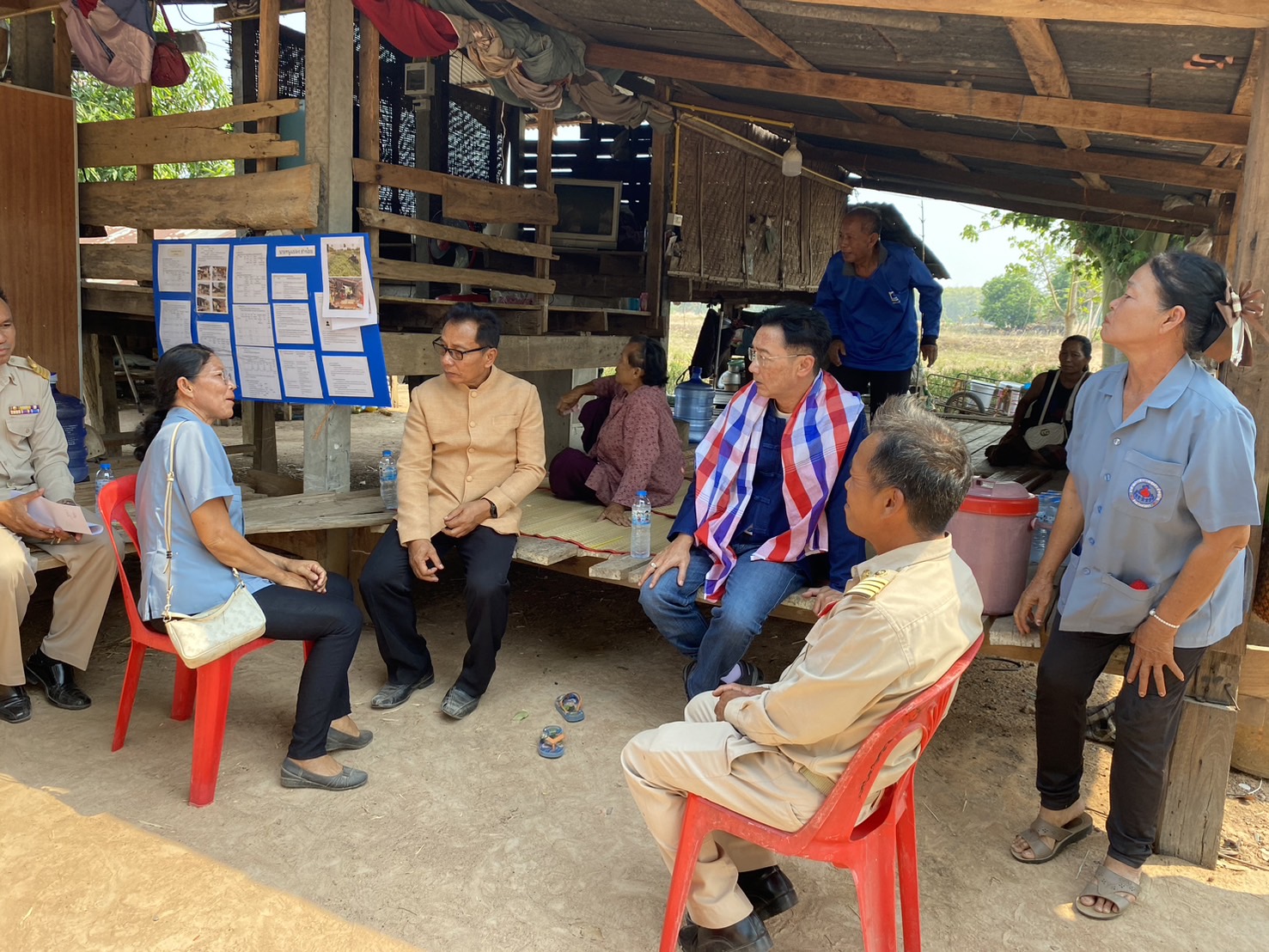 รองผู้ว่าราชการจังหวัดยโสธร ลงพื้นที่ติดตามการเนินงานศูนย์อำนวยการขจัดความยากจนและพัฒนาคนทุกช่วงวัยอย่างยั่งยืน ตามหลักปรัชญาของเศรษฐกิจพอเพียง (ศจพ.อ.) พื้นที่อำเภอไทยเจริญ จังหวัดยโสธร