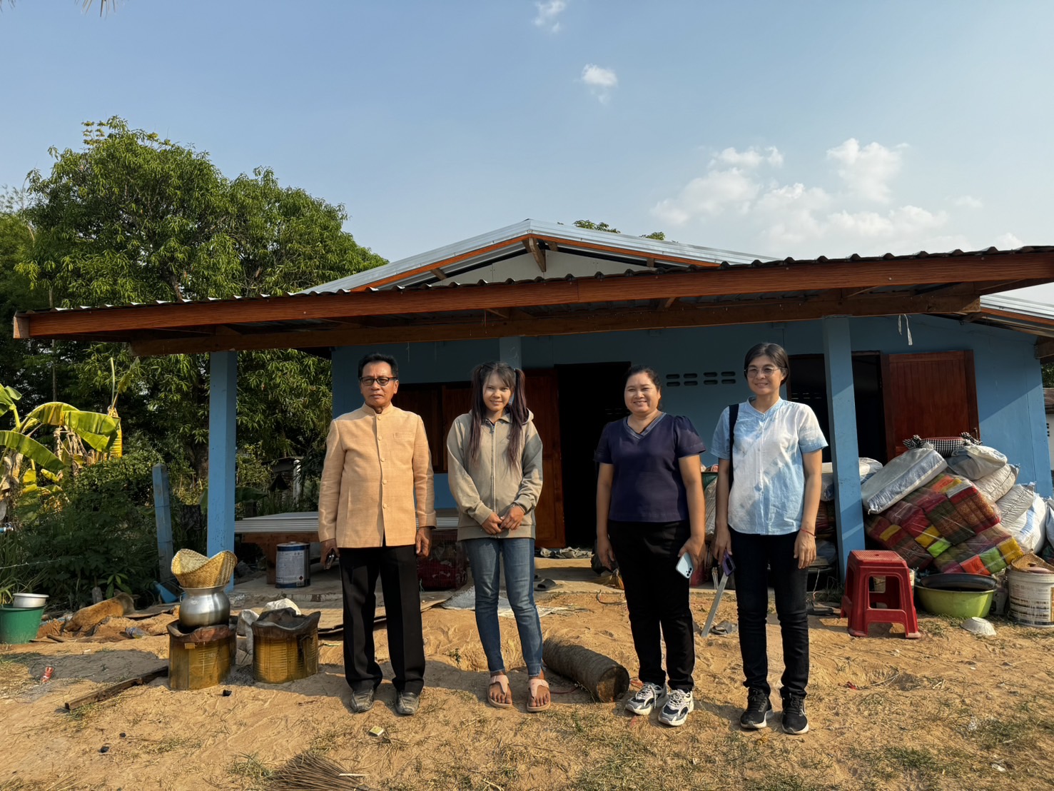 พช.ยโสธร ลงพื้นที่ติดตามครัวเรือนตกเกณฑ์ TPMAP ณ พื้นที่อำเภอเลิงนกทา จังหวัดยโสธร