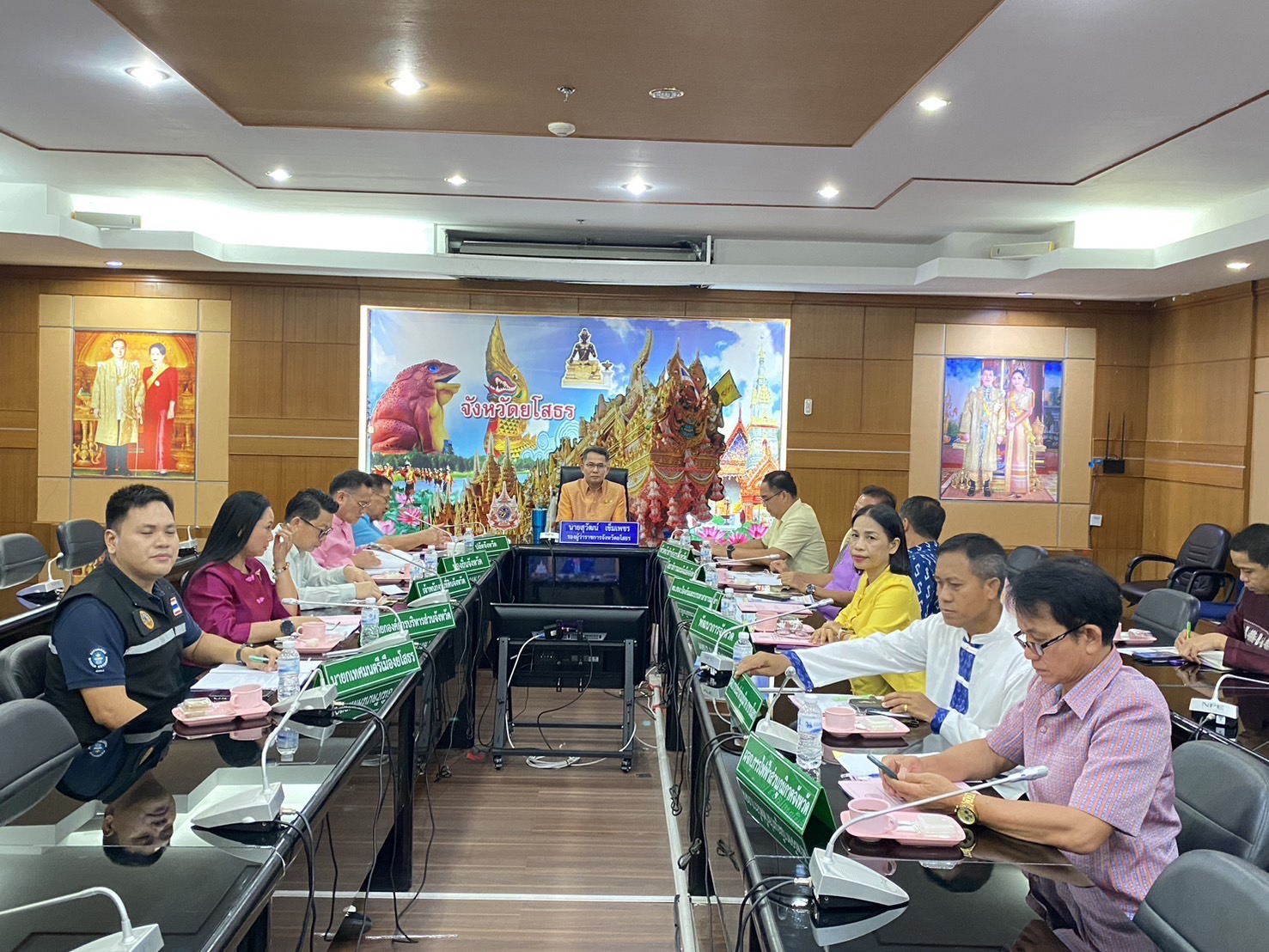 พพช.ยโสธร ร่วมประชุม การขับเคลื่อนและติดตามนโยบายของผู้ว่าราชการจังหวัดยโสธร