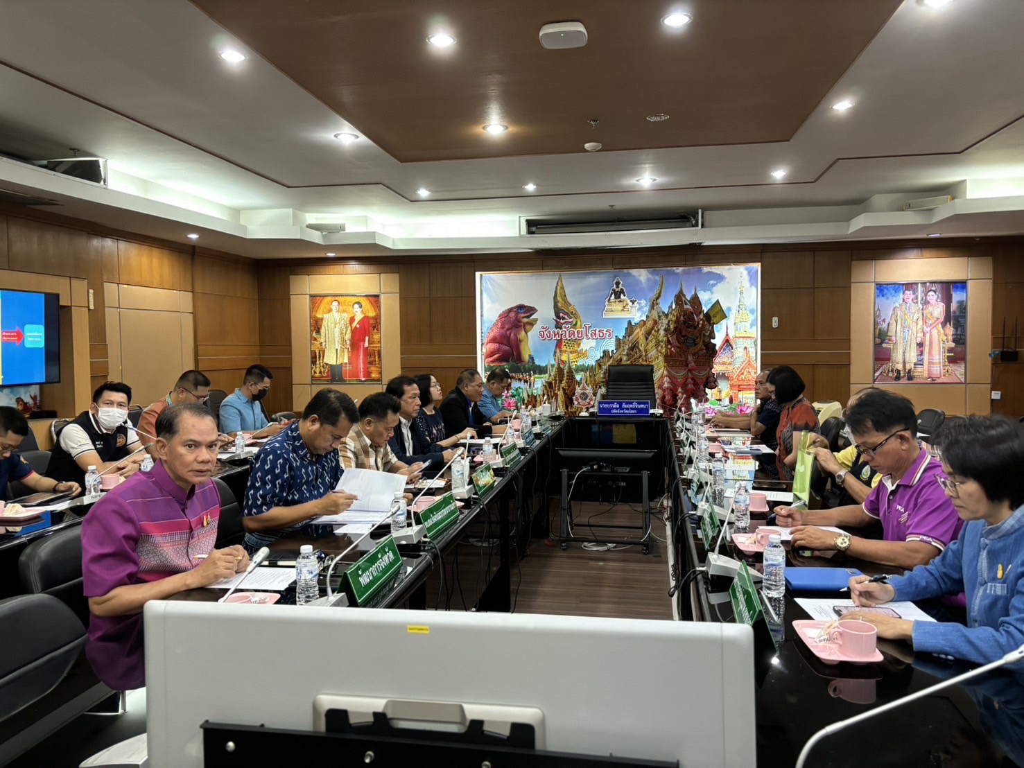 พช.ยโสธร ร่วมประชุม การขับเคลื่อนและติดตามนโยบายของผู้ว่าราชการจังหวัดยโสธร