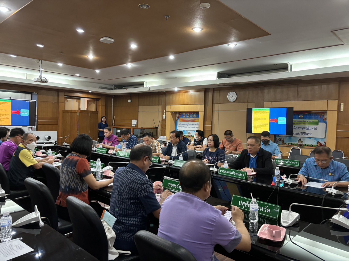 พช.ยโสธร ร่วมประชุม การขับเคลื่อนและติดตามนโยบายของผู้ว่าราชการจังหวัดยโสธร