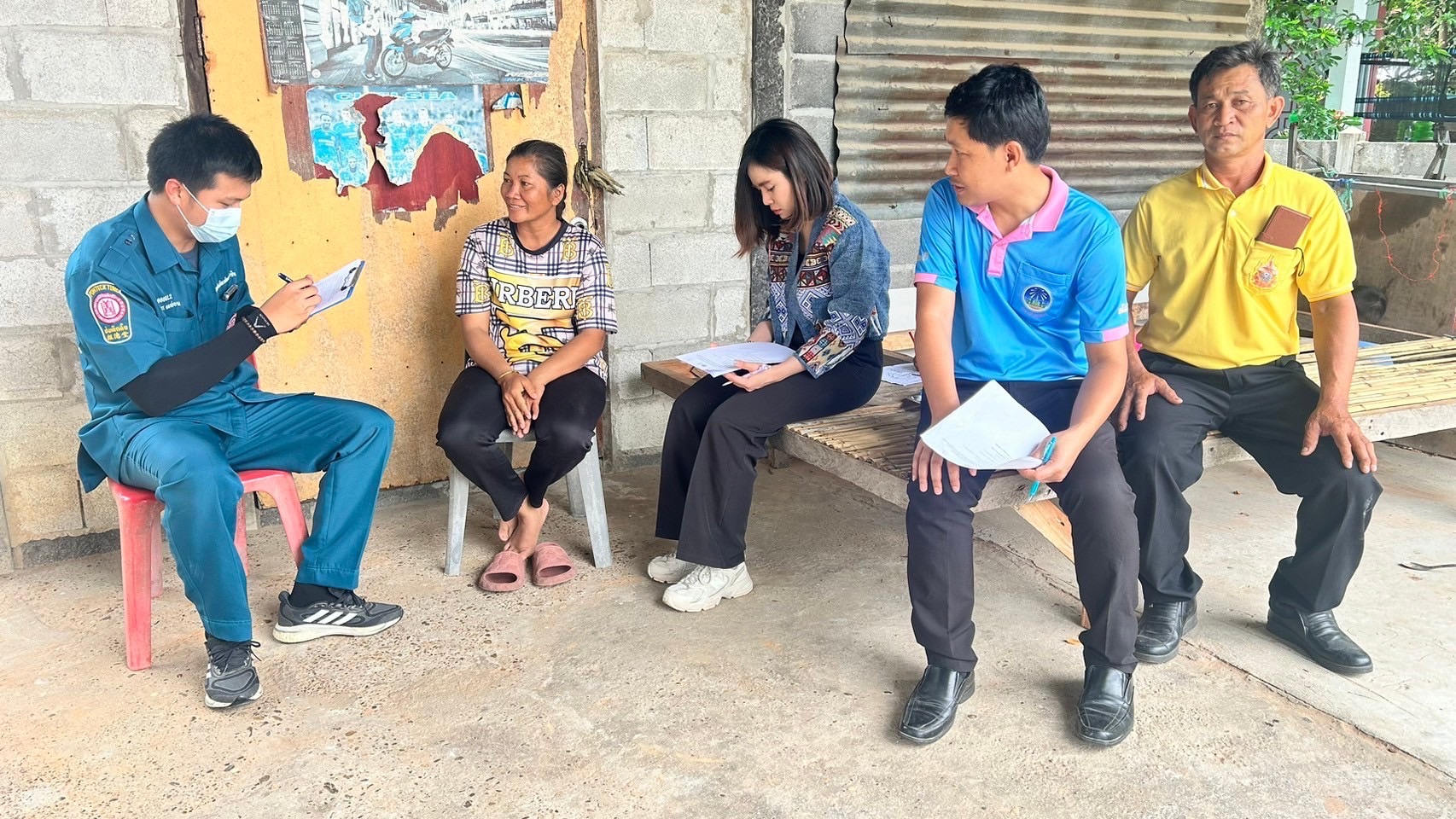 “กรมการพัฒนาชุมชนร่วมกับมูลนิธิป่อเต็กตึ๊งลงพื้นที่จัดเก็บข้อมูล ในพื้นที่ จังหวัดยโสธร”