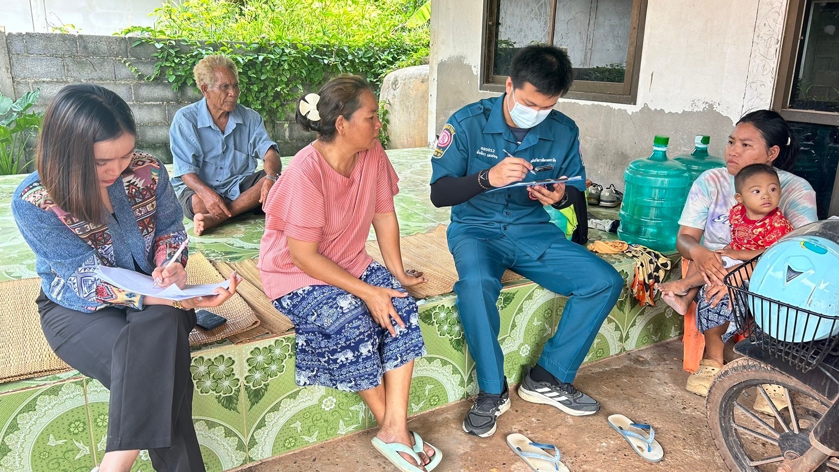 “กรมการพัฒนาชุมชนร่วมกับมูลนิธิป่อเต็กตึ๊งลงพื้นที่จัดเก็บข้อมูล ในพื้นที่ จังหวัดยโสธร”