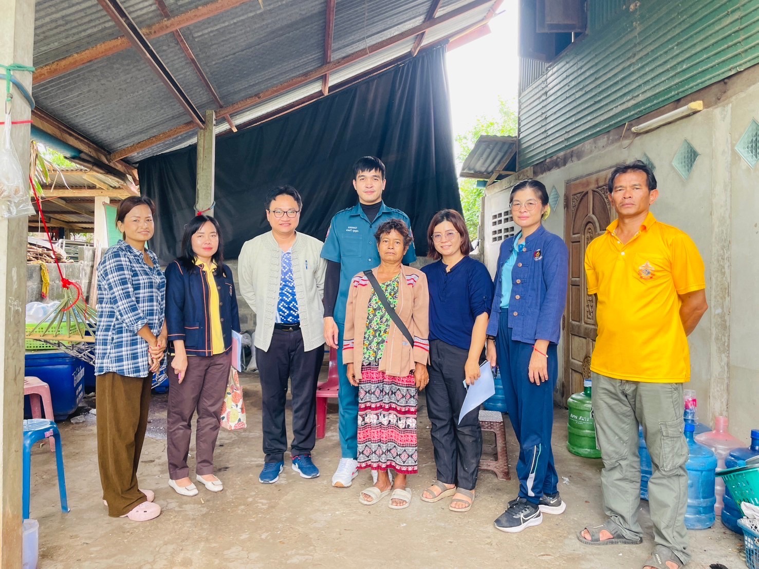 “กรมการพัฒนาชุมชนร่วมกับมูลนิธิป่อเต็กตึ๊งลงพื้นที่จัดเก็บข้อมูล ในพื้นที่ จังหวัดยโสธร”