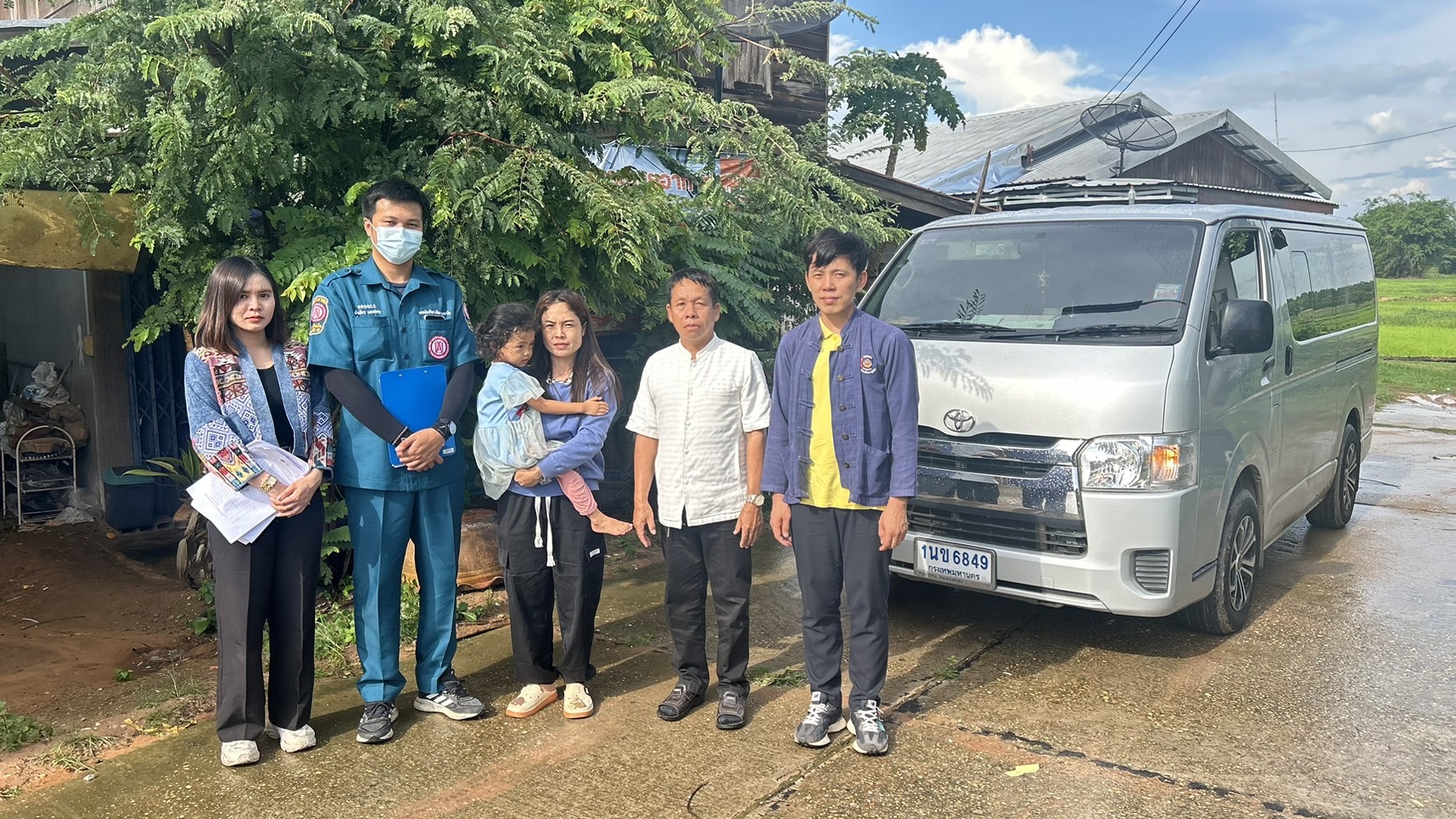 “กรมการพัฒนาชุมชนร่วมกับมูลนิธิป่อเต็กตึ๊งลงพื้นที่จัดเก็บข้อมูล ในพื้นที่ จังหวัดยโสธร”