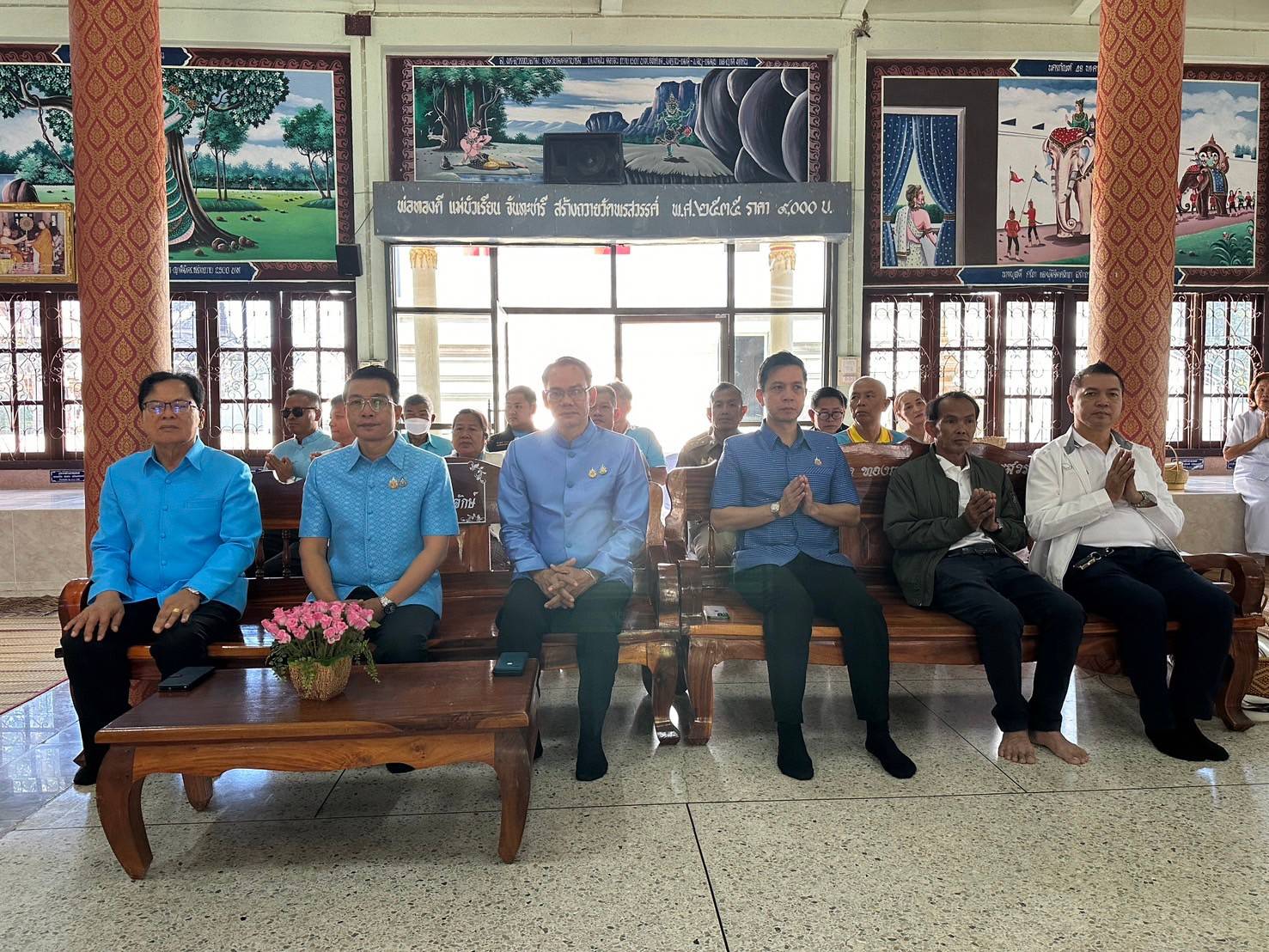 พช.ยโสธร พิธีทอดผ้าป่าสามัคคี กองทุนศรัทธา เพื่อสมทบกองทุนแม่ของแผ่นดินบ้านพรสวรรค์ หมู่ 11 ตำบลสามแยก