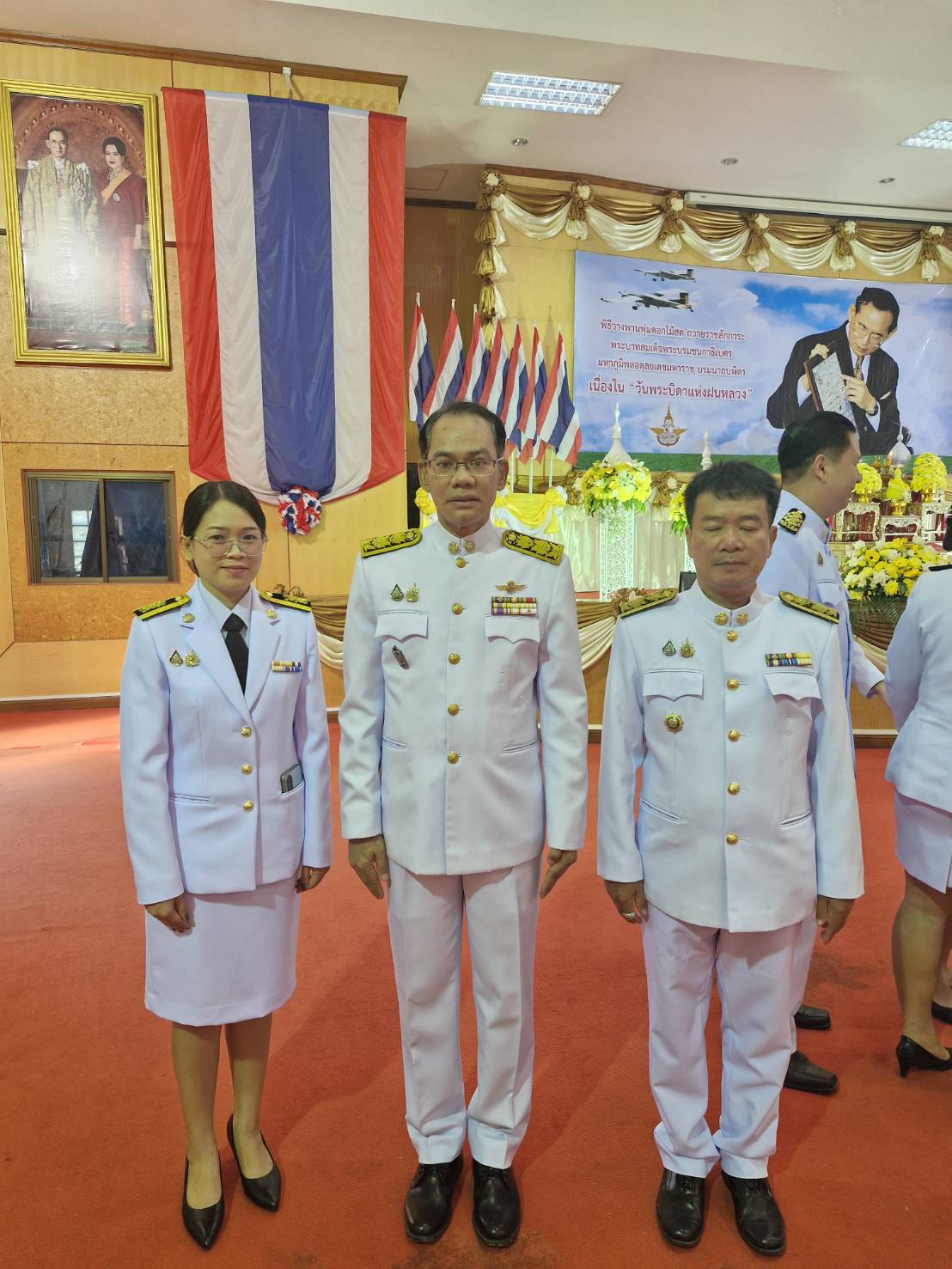 พช.ยโสธร  ร่วมพิธีวางพานพุ่มดอกไม้สดเนื่องในวันพระบิดาแห่งฝนหลวง ประจำปี 2567