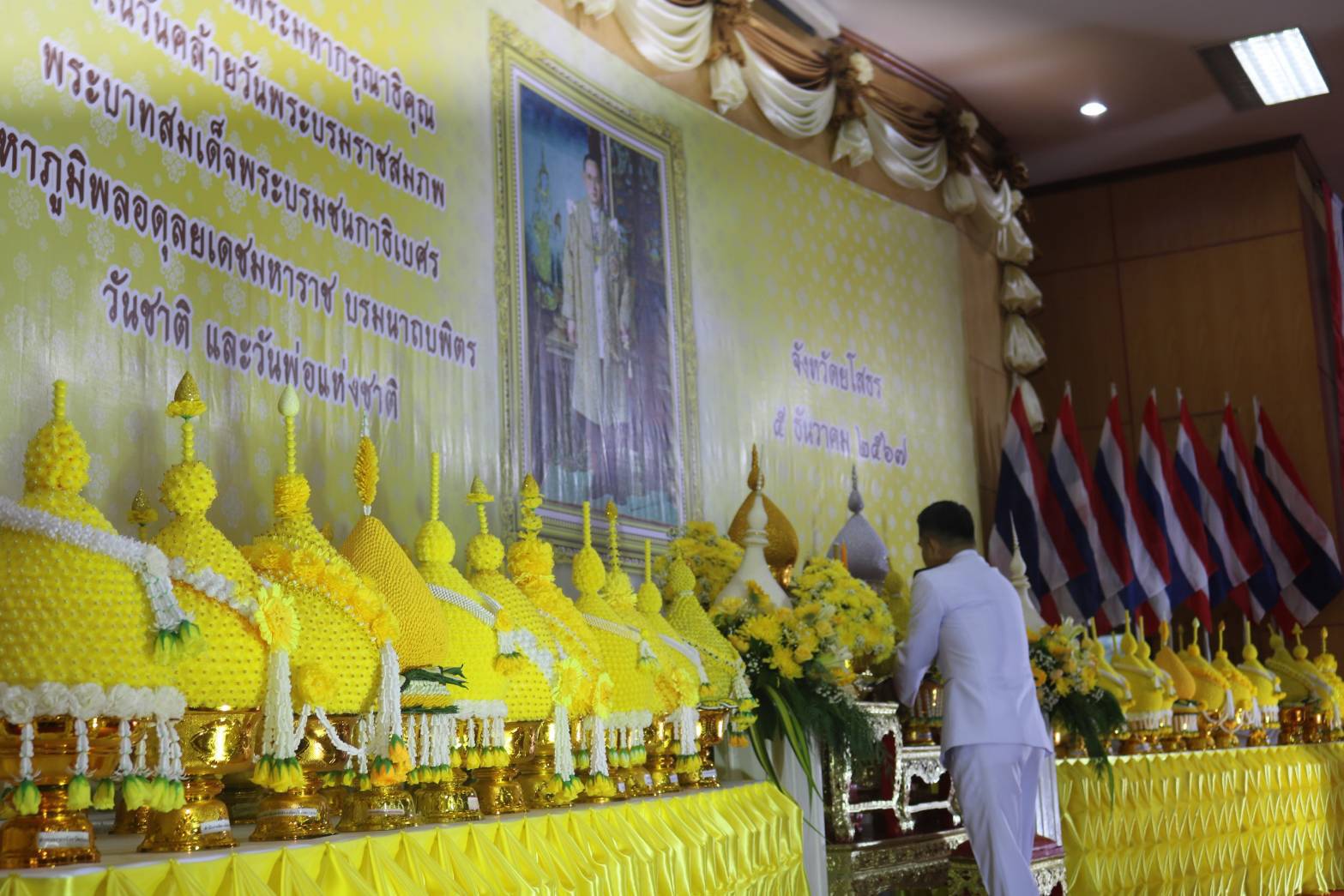 🌼พช ยโสธร🌼 เข้าร่วมกิจกรรมเนื่องในวันคล้ายวันพระบรมราชสมภพ พระบาทสมเด็จพระบรมชนกาธิเบศร มหาภูมิพลอดุลยเดชมหาราช บรมนาถบพิตรวันชาติ และวันพ่อแห่งชาติ 5 ธันวาคม 2567