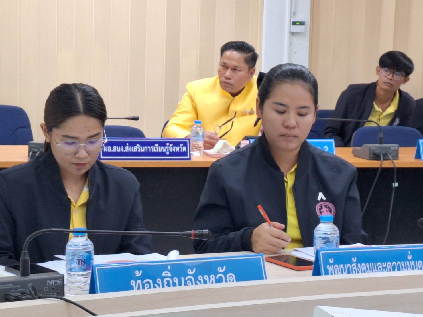 💥พช.ยโสธร💥 เข้าร่วมประชุมคณะทำงานโต๊ะข่าวเพื่อเฝ้าระวังปัญหายาเสพติดระดับพื้นที่จังหวัดยโสธร