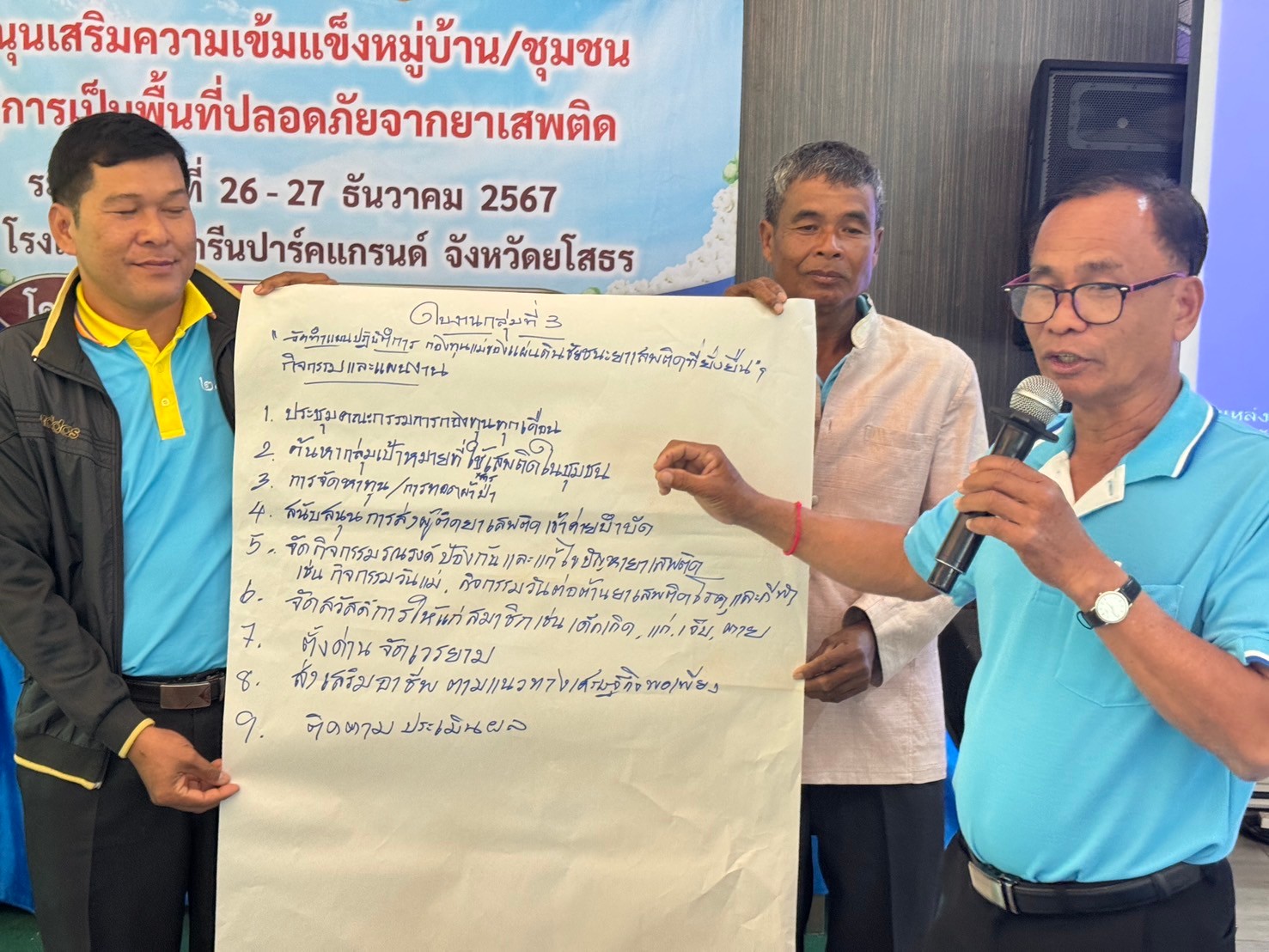 พช.ยโสธร…เสริมพลังเครือข่ายกองทุนแม่ของแผ่นดินจังหวัดยโสธร…หนุนเสริมความเข้มแข็งหมู่บ้าน/ชุมชน สู่การเป็นพื้นที่ปลอดภัยจากยาเสพติด ประจำปีงบประมาณ พ.ศ 2568