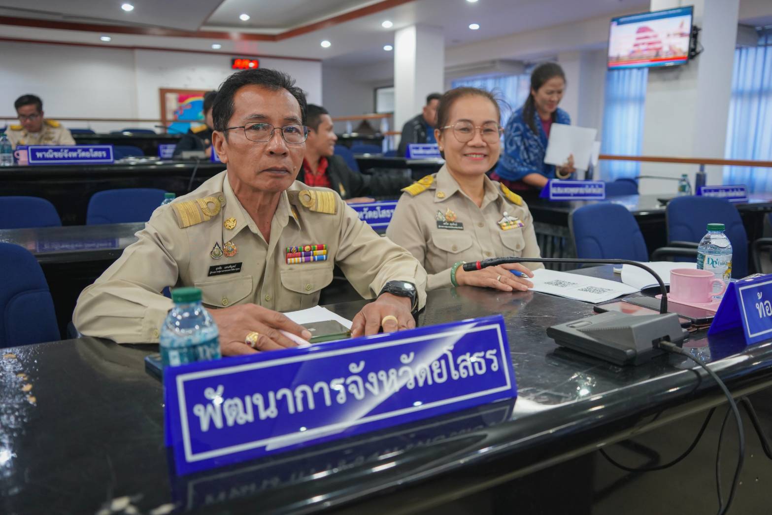 🔵พช.ยโสธร🔵 เข้าร่วมประชุมคณะกรรมการศูนย์อำนวยการป้องกันและปราบปรามยาเสพติด จังหวัดยโสธร ครั้งที่ 1/2568