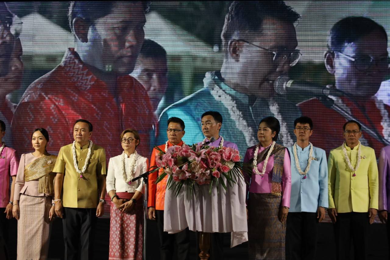 🟡⚪พช.ยโสธร⚪🟡 ร่วมงานประเพณีแห่มาลัยเข้าตอกหนึ่งเดียวในโลก ประจำปี 2568