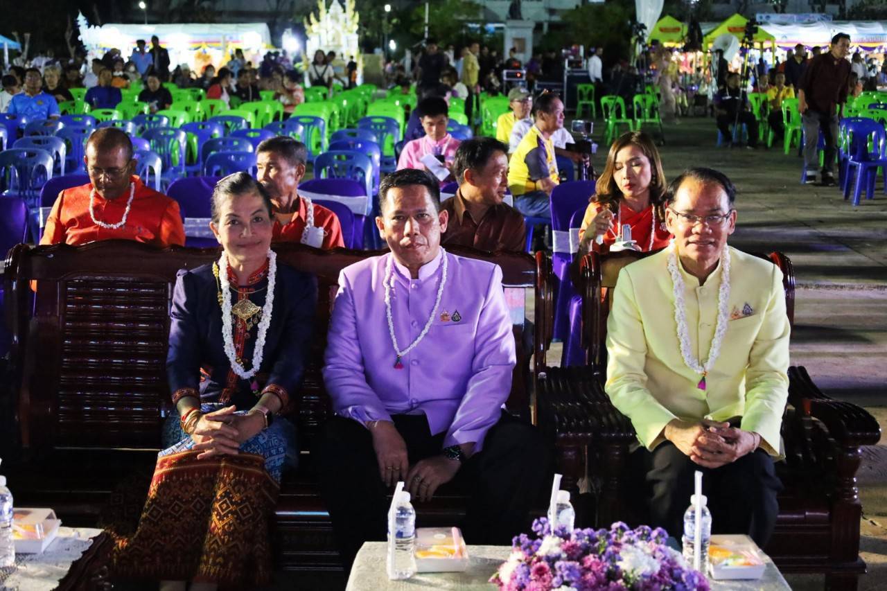 🟡⚪พช.ยโสธร⚪🟡 ร่วมงานประเพณีแห่มาลัยเข้าตอกหนึ่งเดียวในโลก ประจำปี 2568