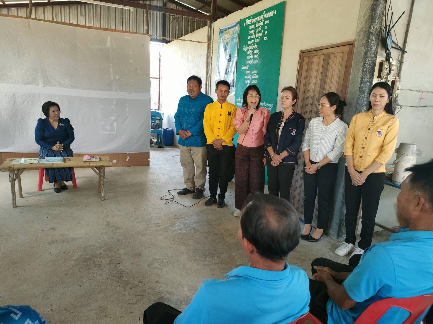 🟨พช.ยโสธร🟨 รับการตรวจติดตามผลการปฏิบัติราชการ ตามนโยบายรัฐบาล ภารกิจเร่งด่วน กระทรวงมหาดไทย ภารกิจงานสำคัญกรมการพัฒนาชุมชน ในพื้นที่อำเภอเมืองยโสธร จังหวัดยโสธร โดย ผู้ตรวจราชการกรม (นางนวลจันทร์ ศรีมงคล) ปฏิบัติหน้าที่ผู้อำนวยการศูนย์ศึกษาและพัฒนาชุมชนอุบลราชธานี