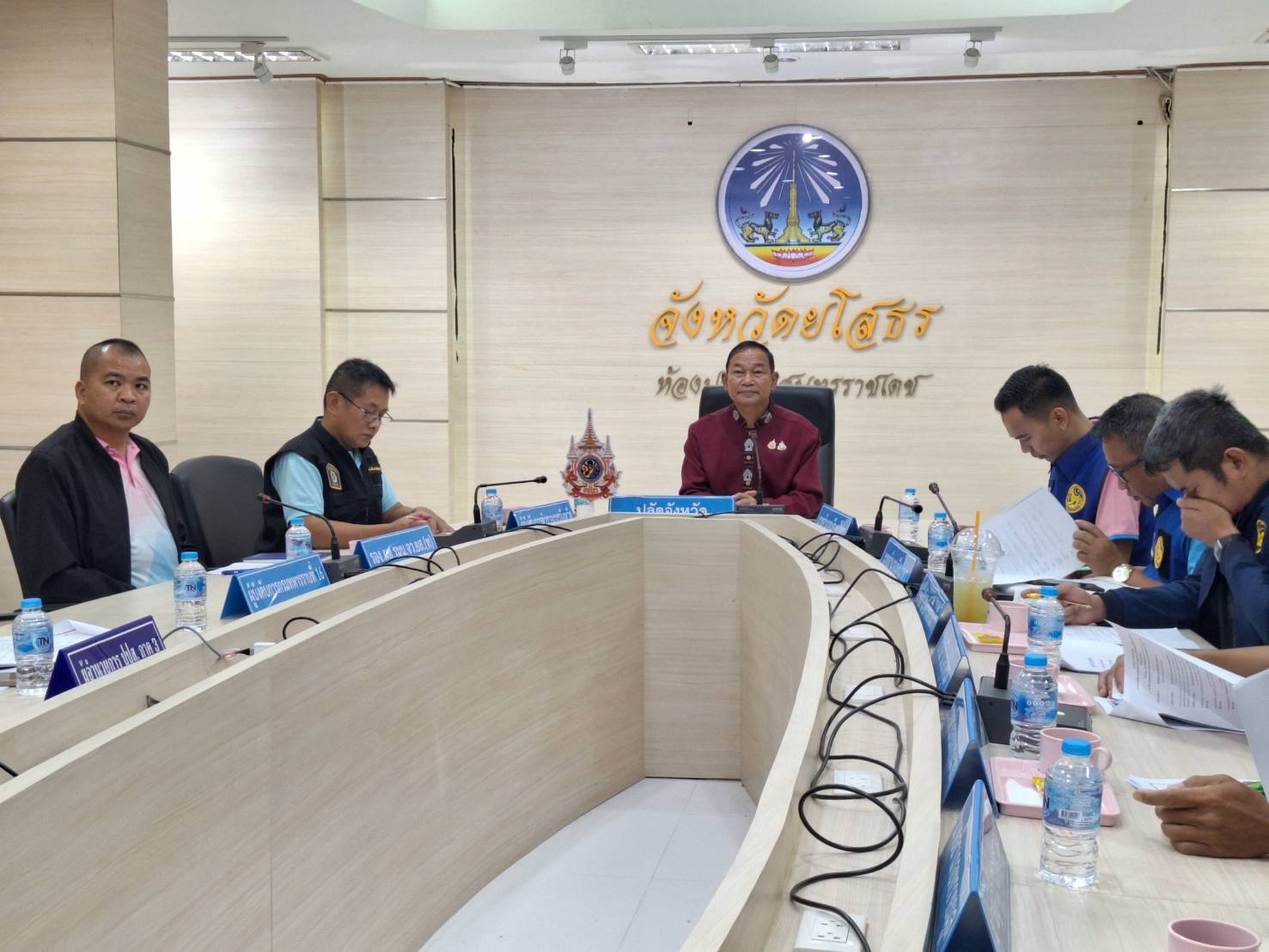 🚨พช.ยโสธร🚨 เข้าประชุมคณะทำงานโต๊ะข่าวเพื่อเฝ้าระวังปัญหายาเสพติดระดับพื้นที่จังหวัดยโสธร ครั้งที่ 2/ 2568 🚨🚨🚨🚨🚨🚨