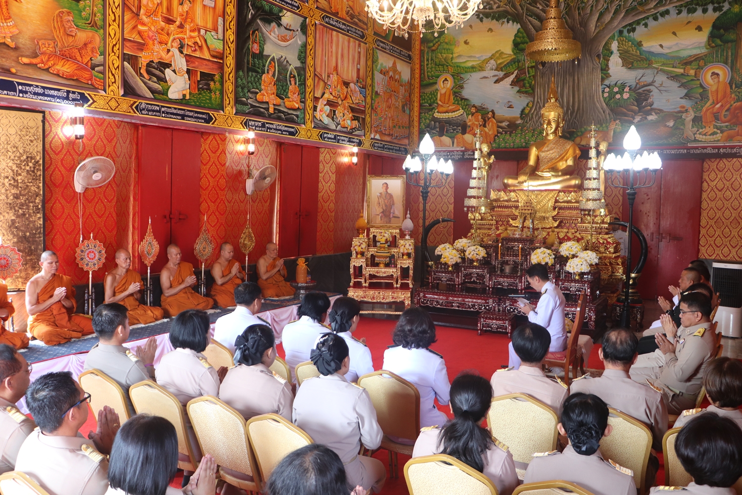 🧖พช.ยโสธร 🧖 เข้าร่วมพิธีพระราชทานถวายภัตตาหารและสิ่งของพระราชทาน แด่พระภิกษุ สามเณร ในการสอบบาลีสนามหลวง ครั้งที่ 1 ครั้งหลัง ประจำปี 2568