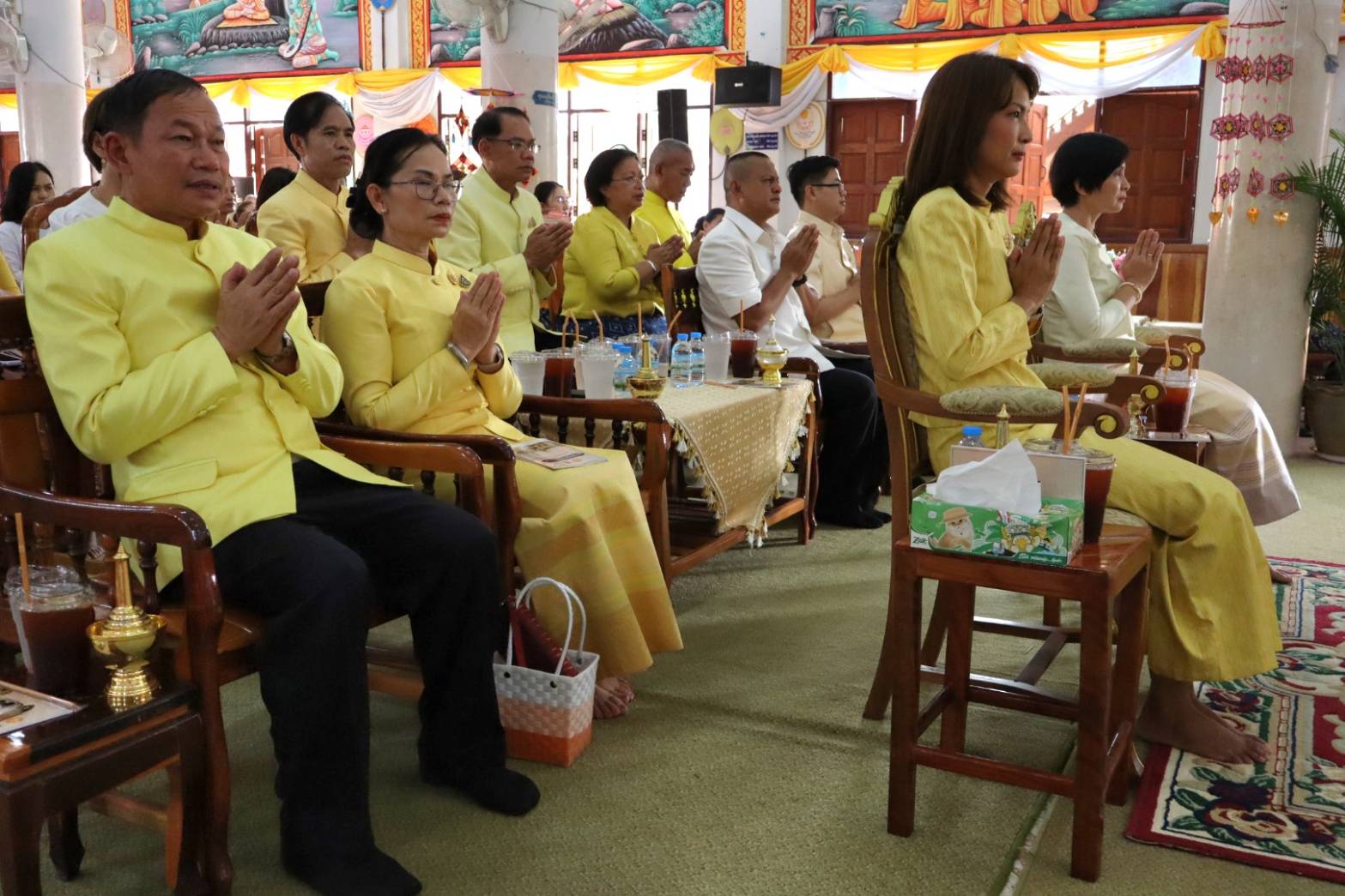 พช.ยโสธร เข้าร่วมพิธีเจริญพระพุทธมนต์ถวายพระพรชัยมงคลแด่พระบาทสมเด็จพระเจ้าอยู่หัว และพระบรมวงศานุวงศ์ ประจำปี 2568