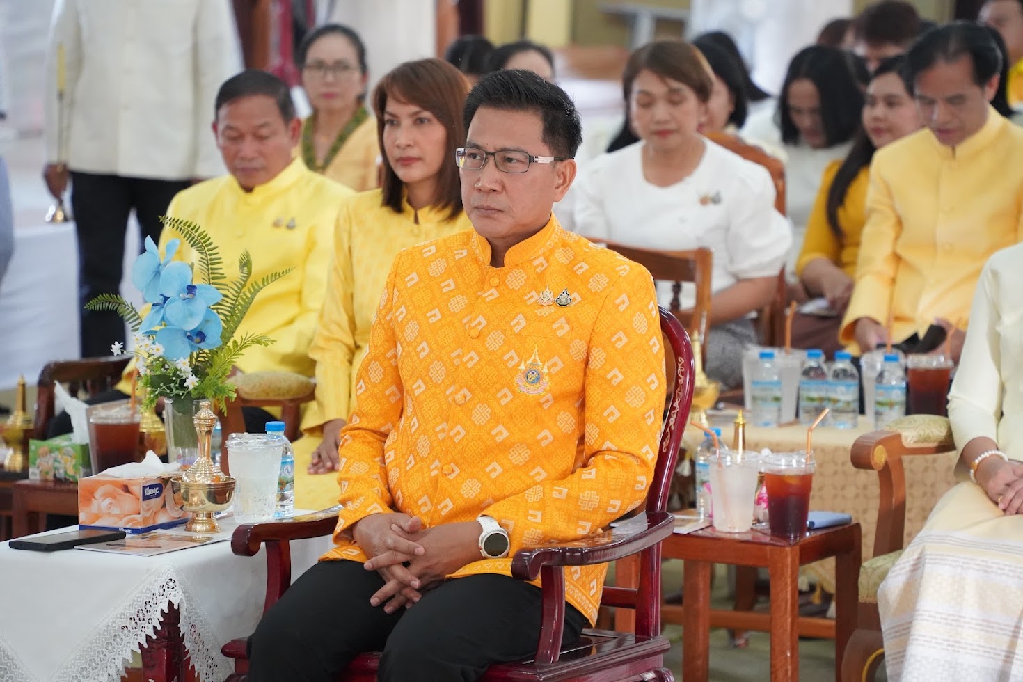 พช.ยโสธร เข้าร่วมพิธีเจริญพระพุทธมนต์ถวายพระพรชัยมงคลแด่พระบาทสมเด็จพระเจ้าอยู่หัว และพระบรมวงศานุวงศ์ ประจำปี 2568