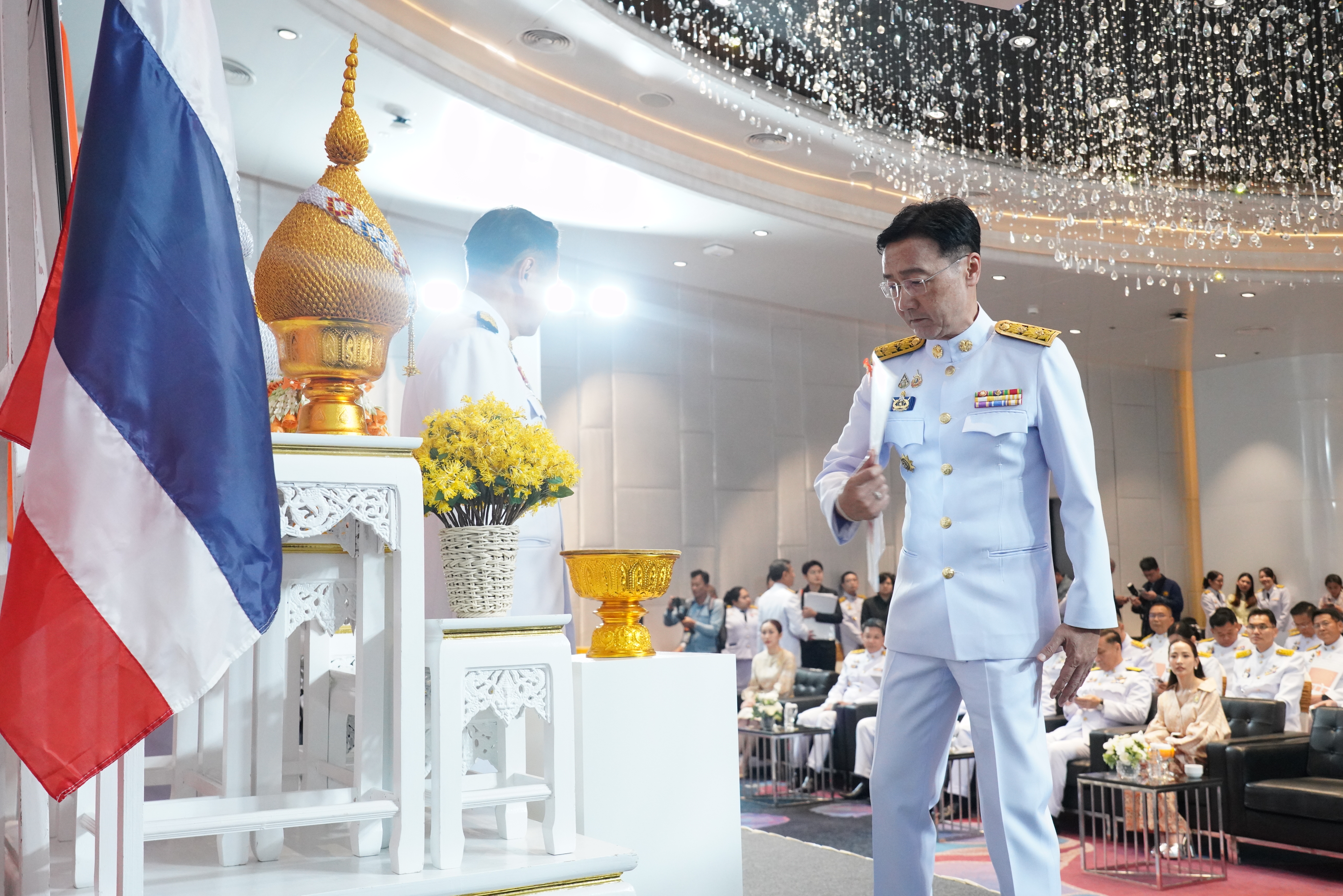 จังหวัดยโสธร ร่วมพิธีมอบลายผ้าพระราชทาน “ผ้าลายสิริราชพัสตราภรณ์”